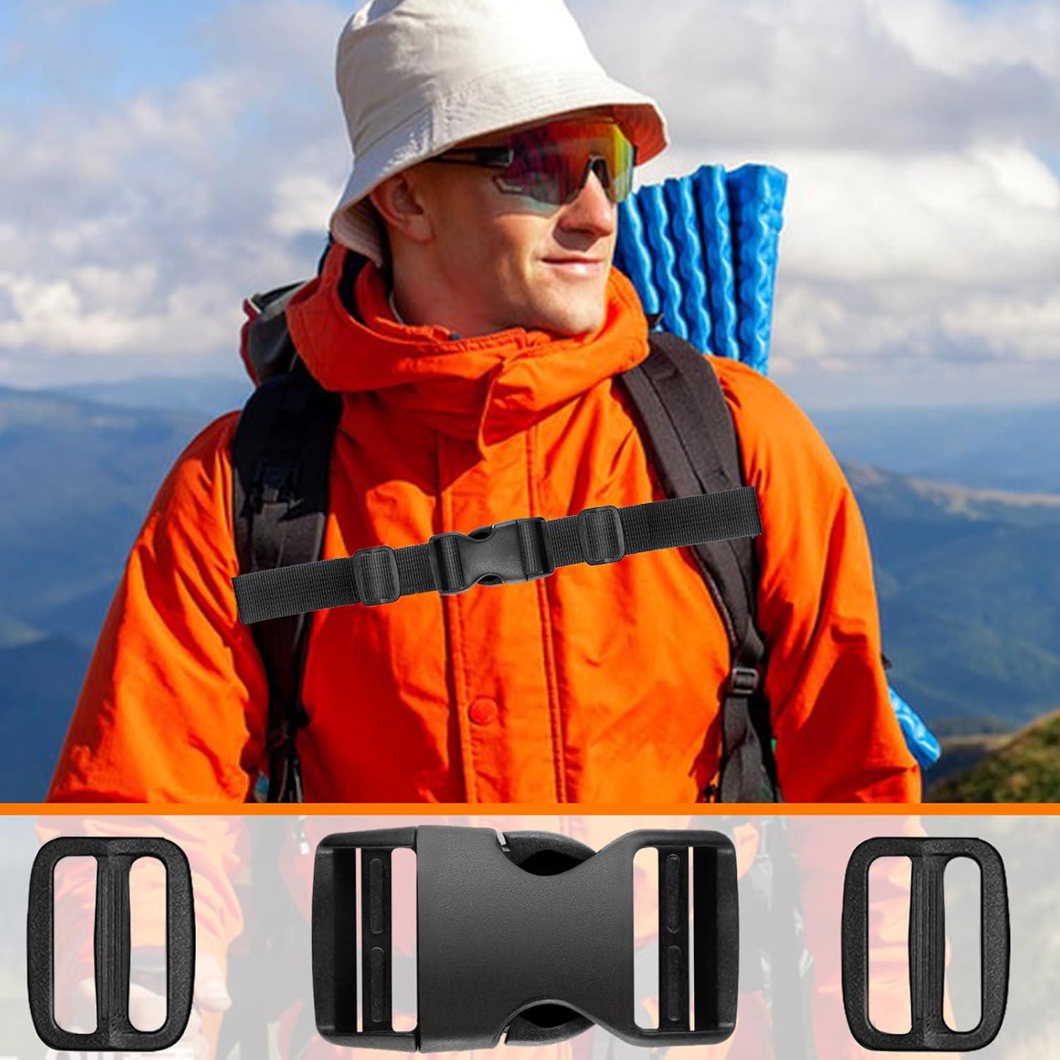 Juego de 8 Hebillas de 25mm Plástico POM para Correas