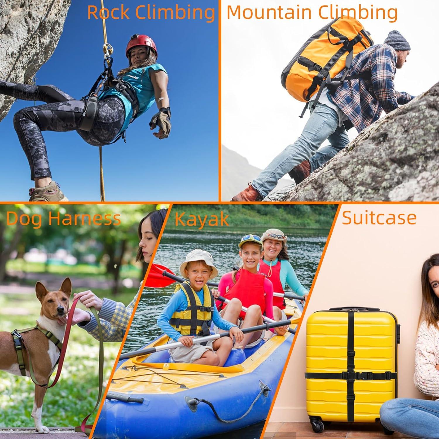 Juego de 8 Hebillas de 25mm Plástico POM para Correas