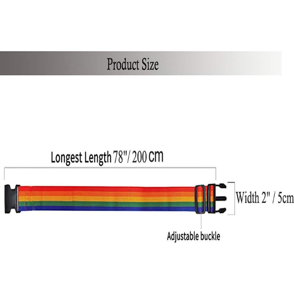 Paquete de 4 correas de equipaje Sowist ajustables 200x5cm