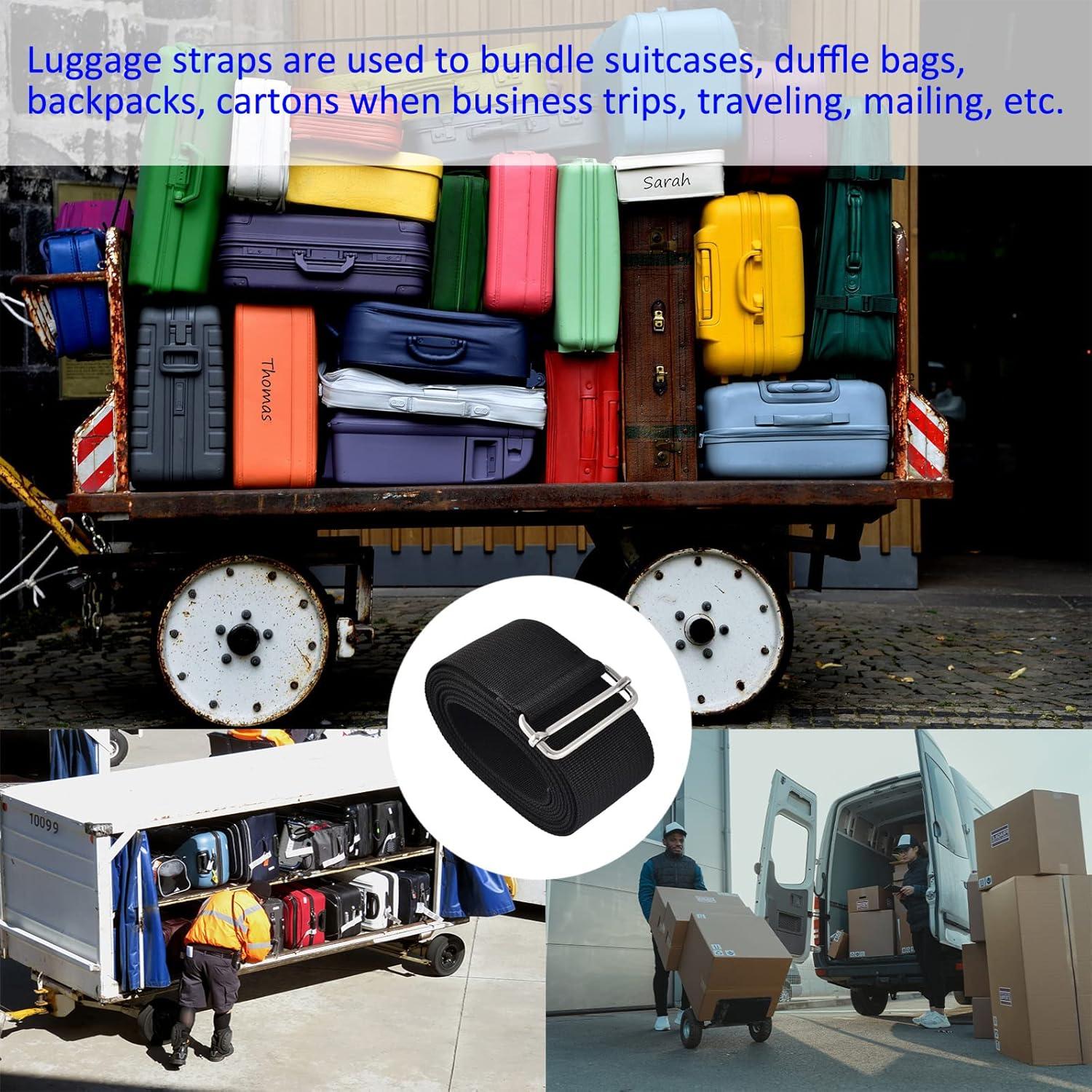 Correa de Equipaje Nylon M METERXITY 250 cm Negro