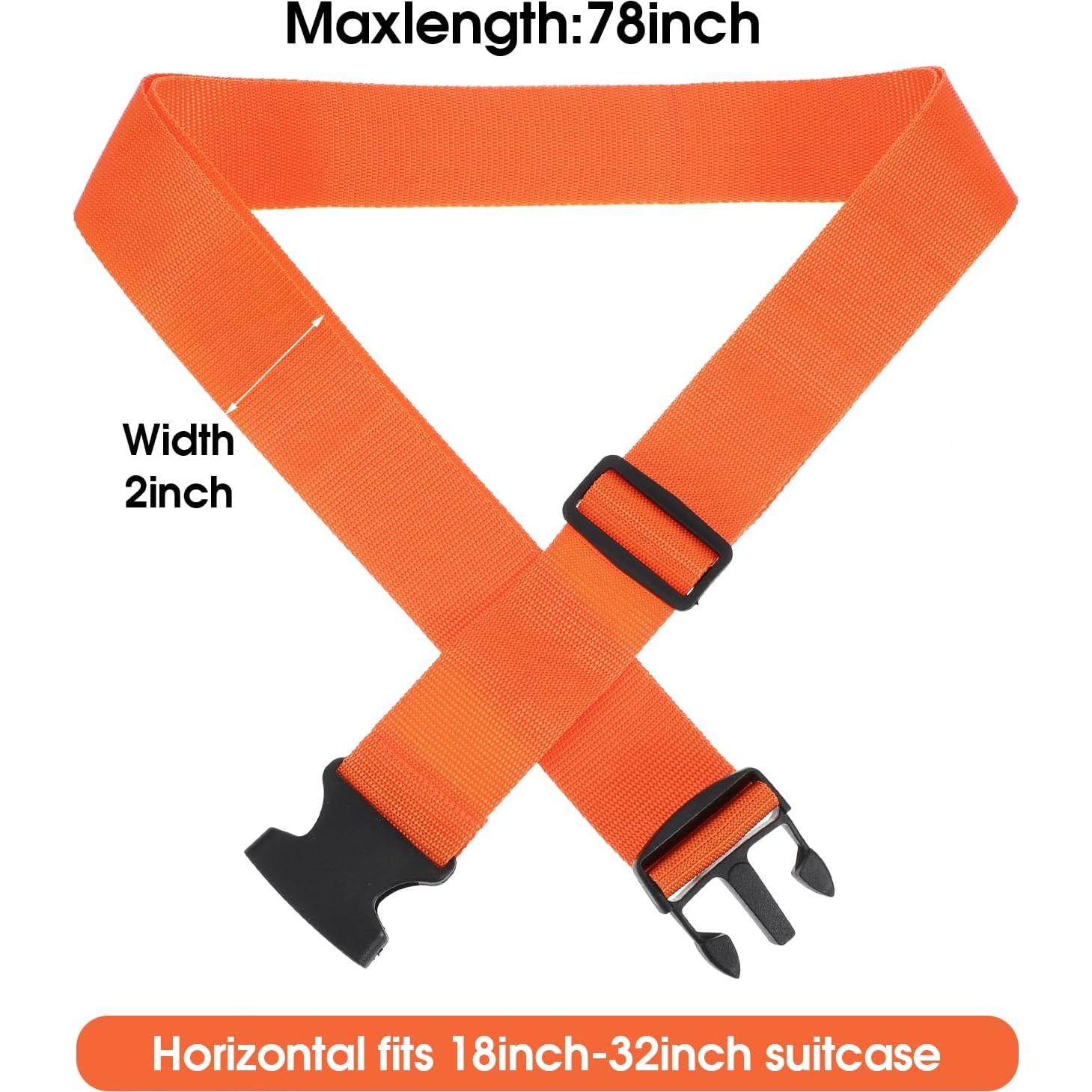 Paquete de 12 correas de equipaje Lemecima ajustables 198x5cm