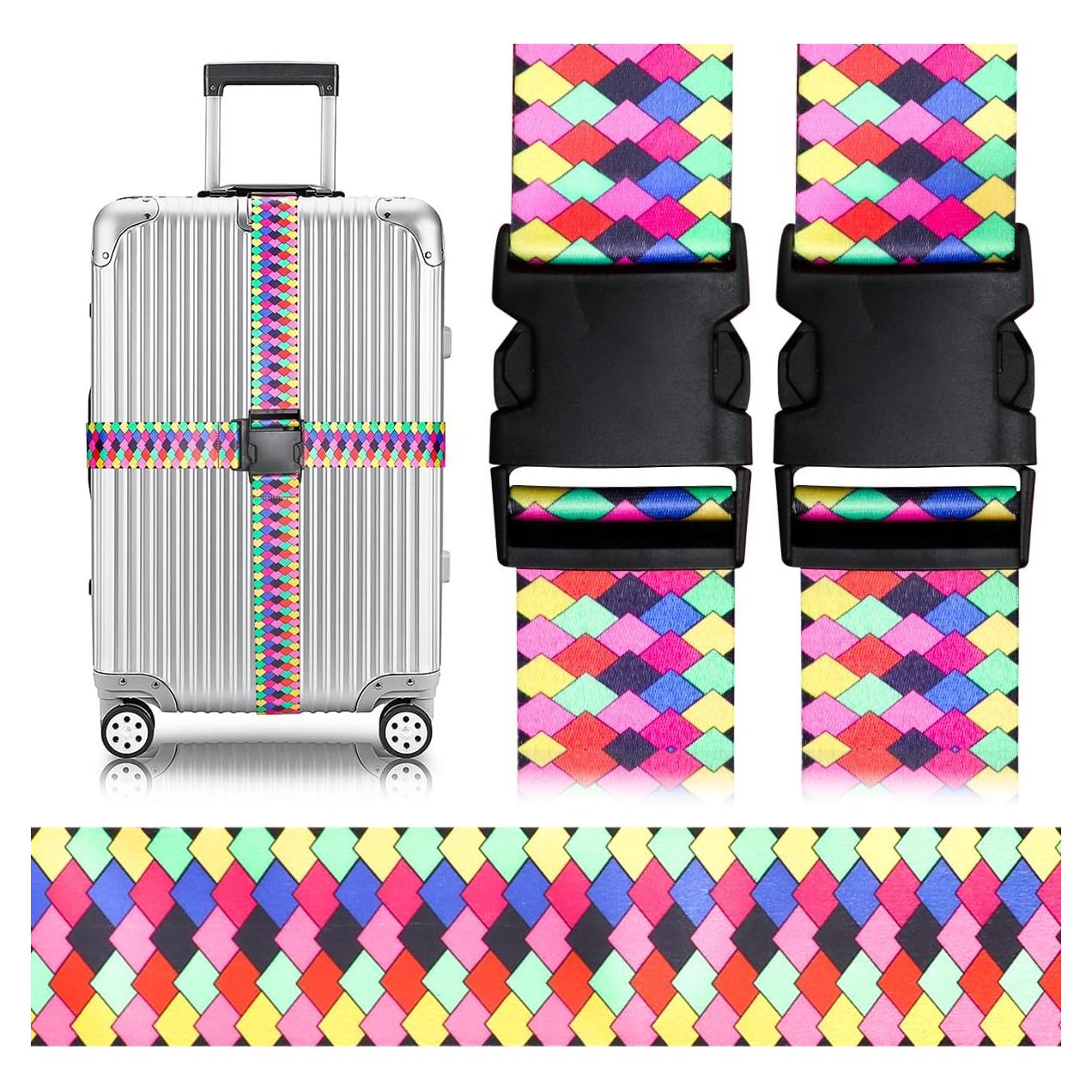 Correas de Equipaje Gutsdoor 2 Pack Ajustables Multicolor