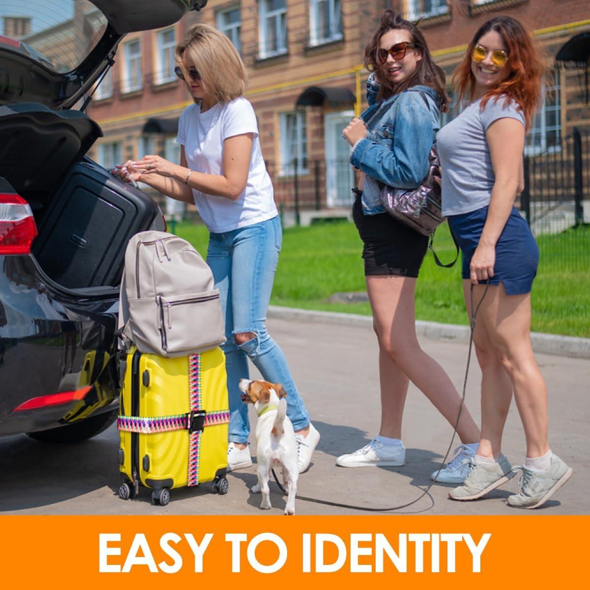 Correas de Equipaje Gutsdoor 2 Pack Ajustables Multicolor