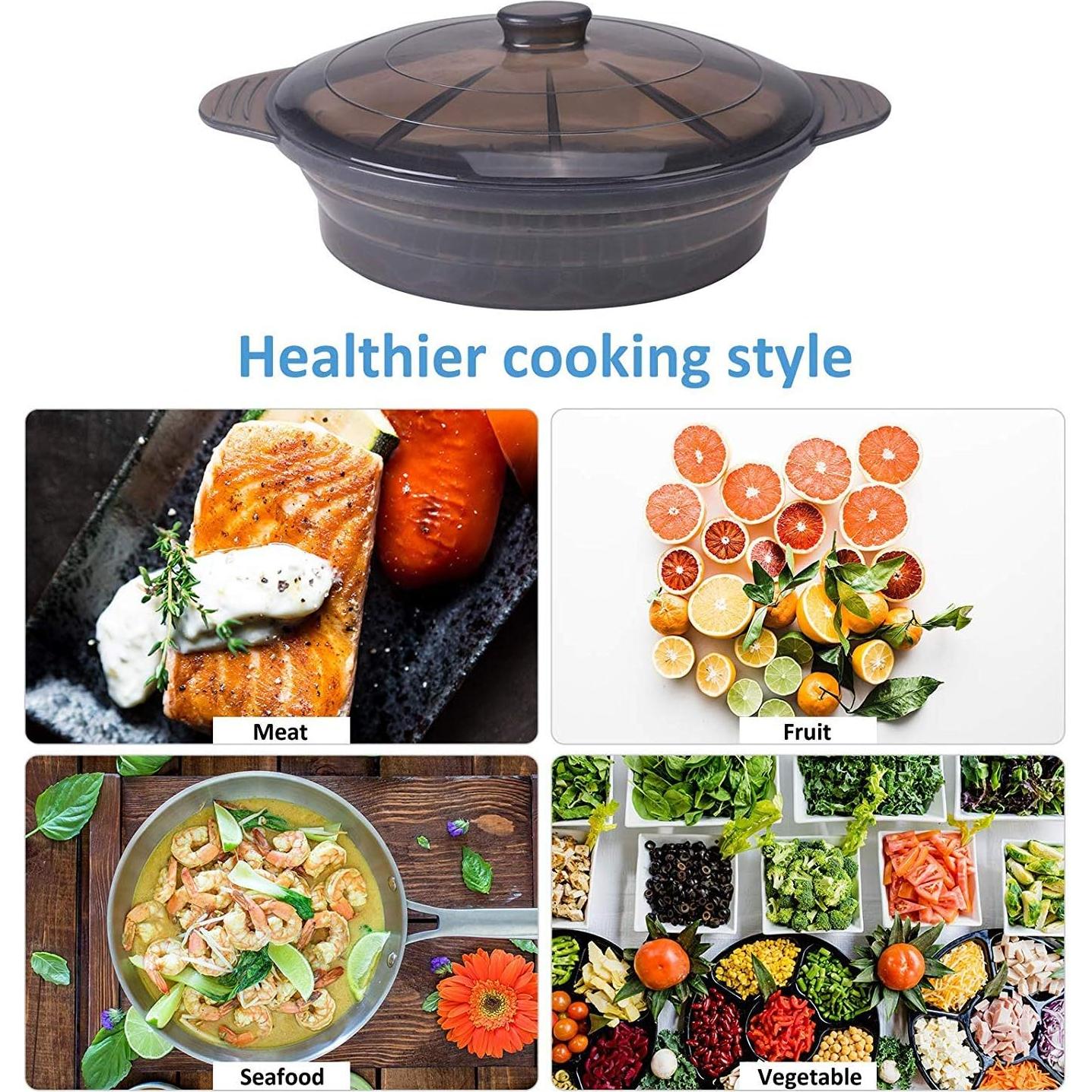 Cocinero al Vapor de Microondas Euchoiz Grande 2.19L