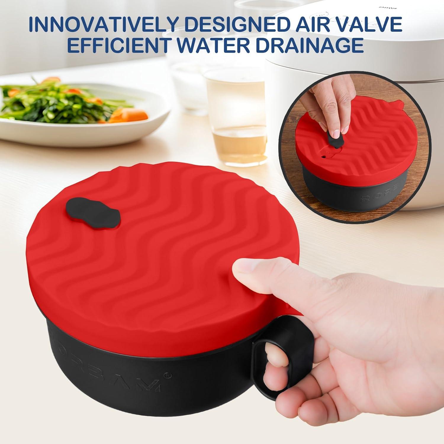 Tazón Cocinero de Ramen RORBAM 48 oz Rojo Libre de BPA