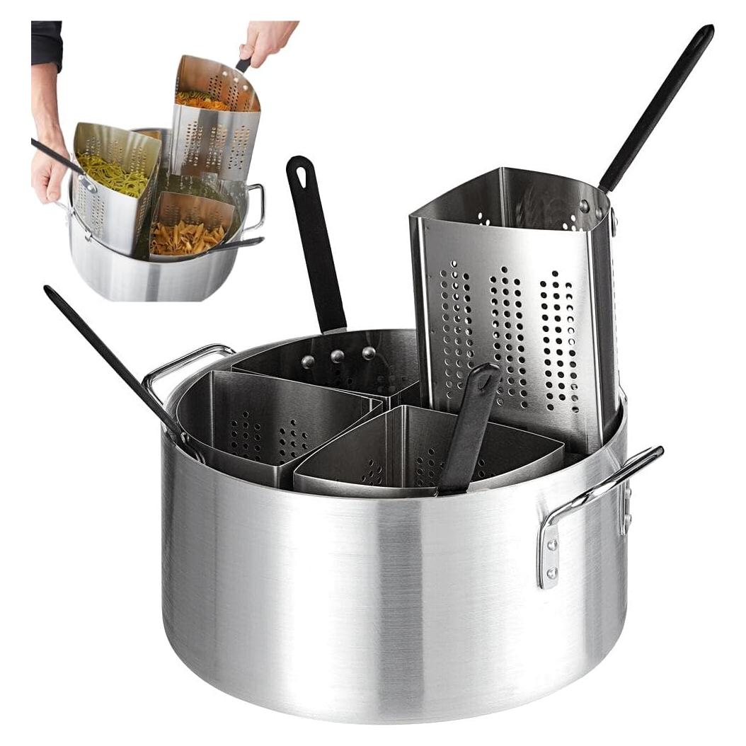 Juego de Cocción Weavura 5 Piezas Olla 20 Qt y Coladores