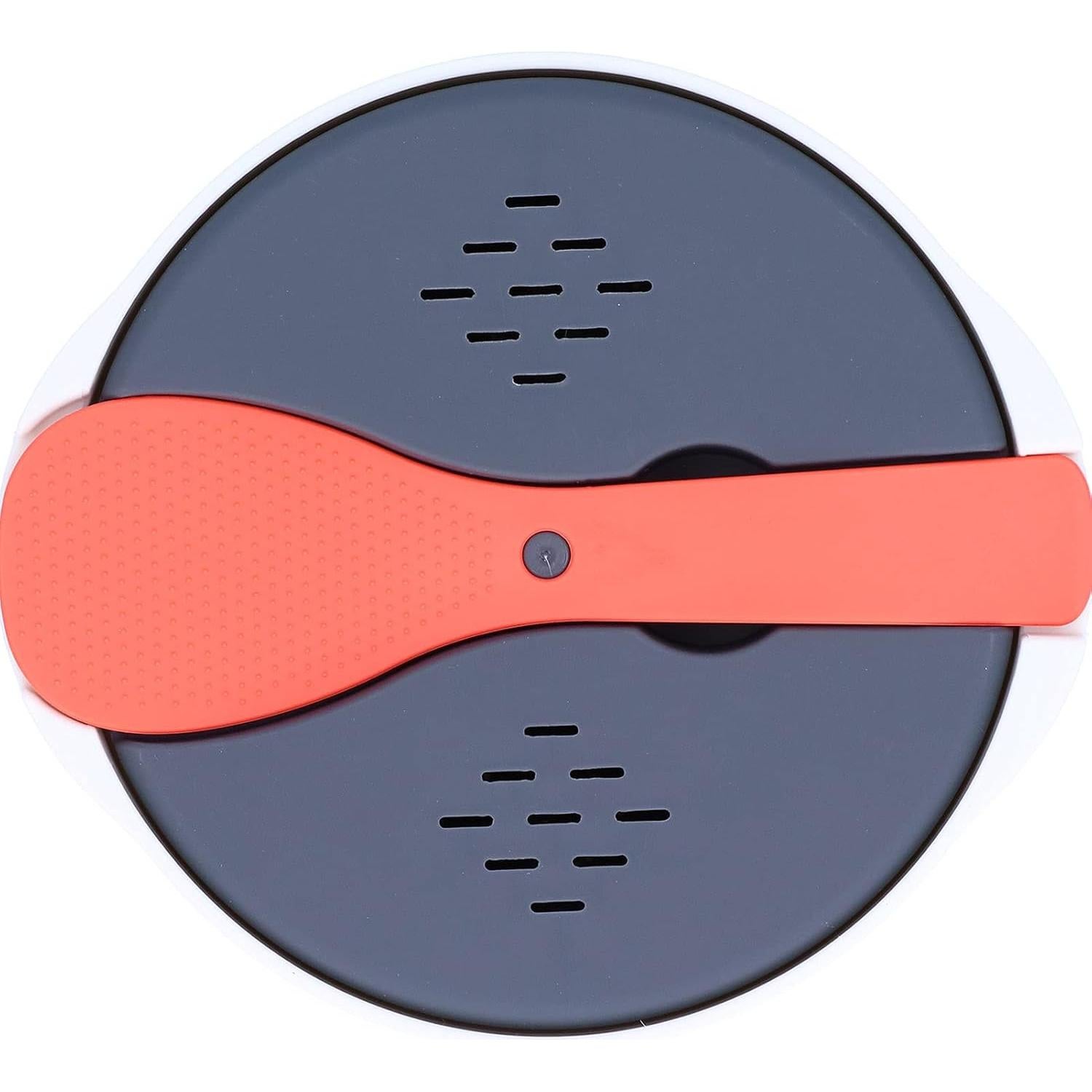 Qivine Microwave Rice Cooker Steamer, 2L Microwave Pasta Cooker, Microwave Cookware Set with Strainer Non-stick Food Grade for Cooking Vegetables Up to 8 Cups