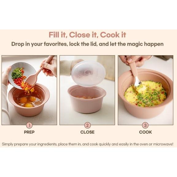 Vaporera de Silicona AGUARD MOMOBIN 800ml Rosa Terracota