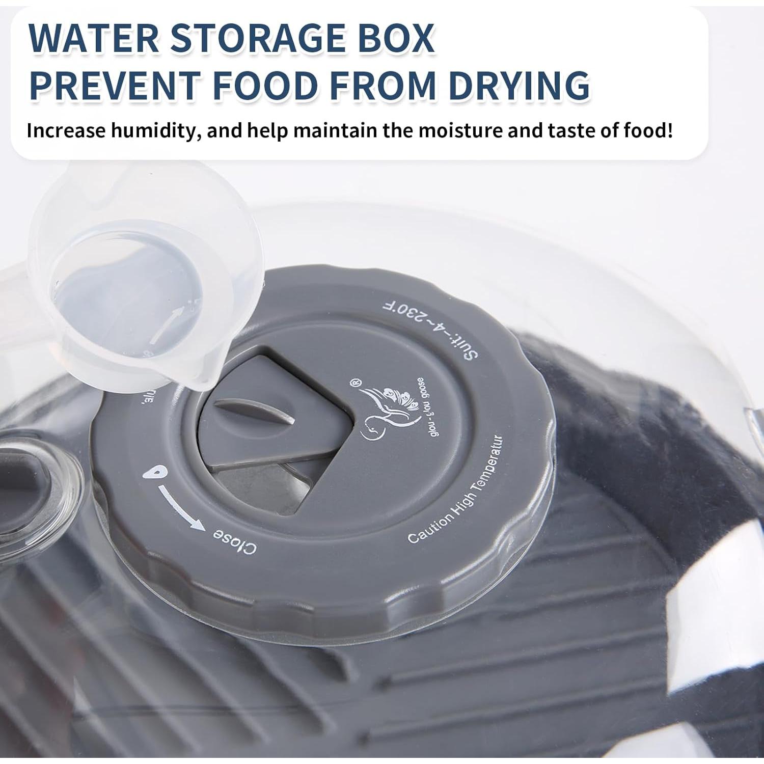 Tapa para Microondas GLOU-GLOU GOOSE 25.9 cm Gris