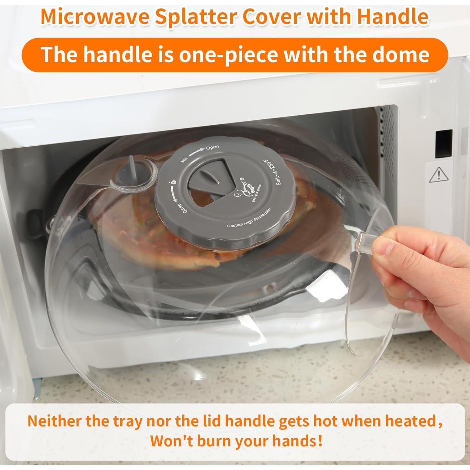 Tapa para Microondas GLOU-GLOU GOOSE 25.9 cm Gris