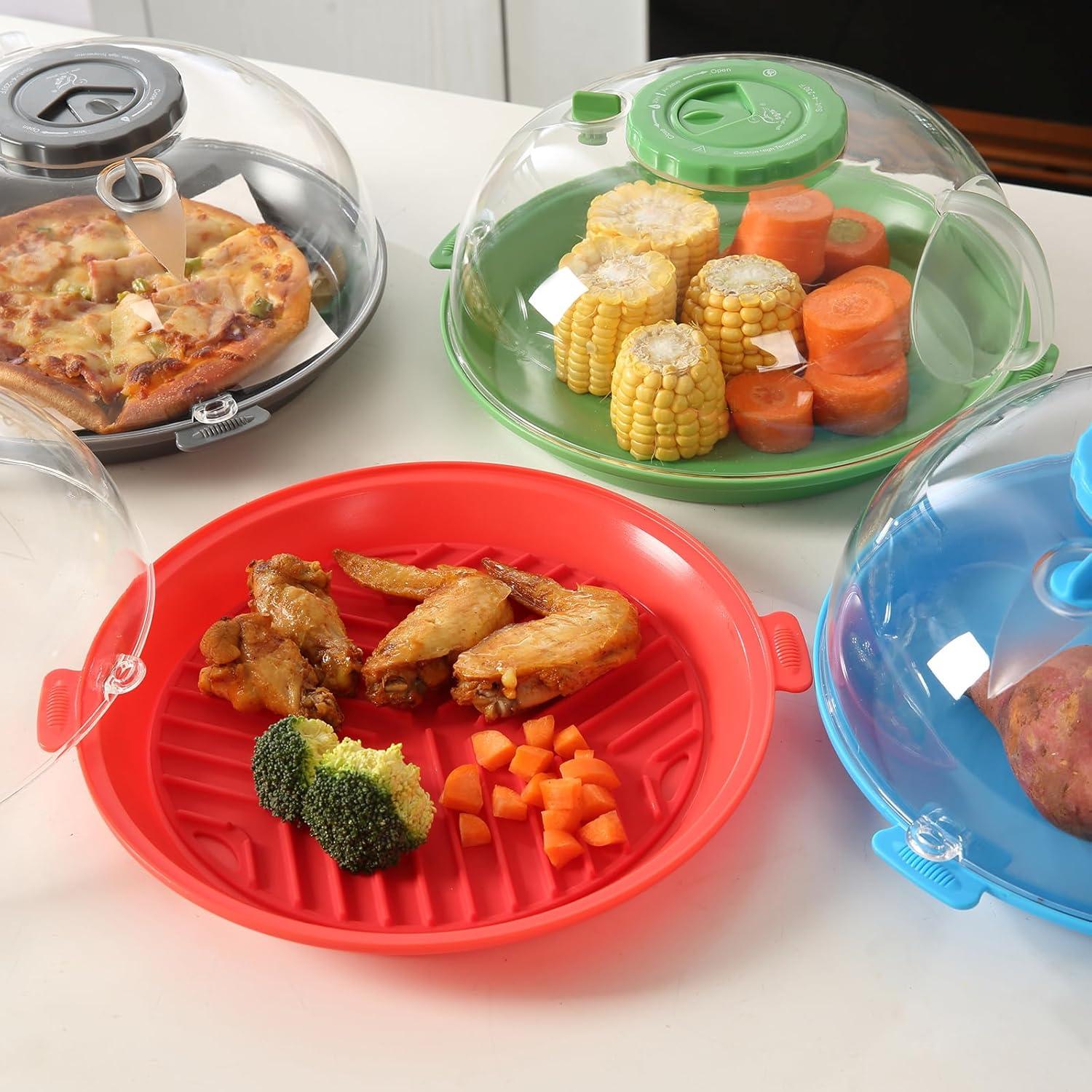 Tapa para Microondas GLOU-GLOU GOOSE 25.9 cm Gris