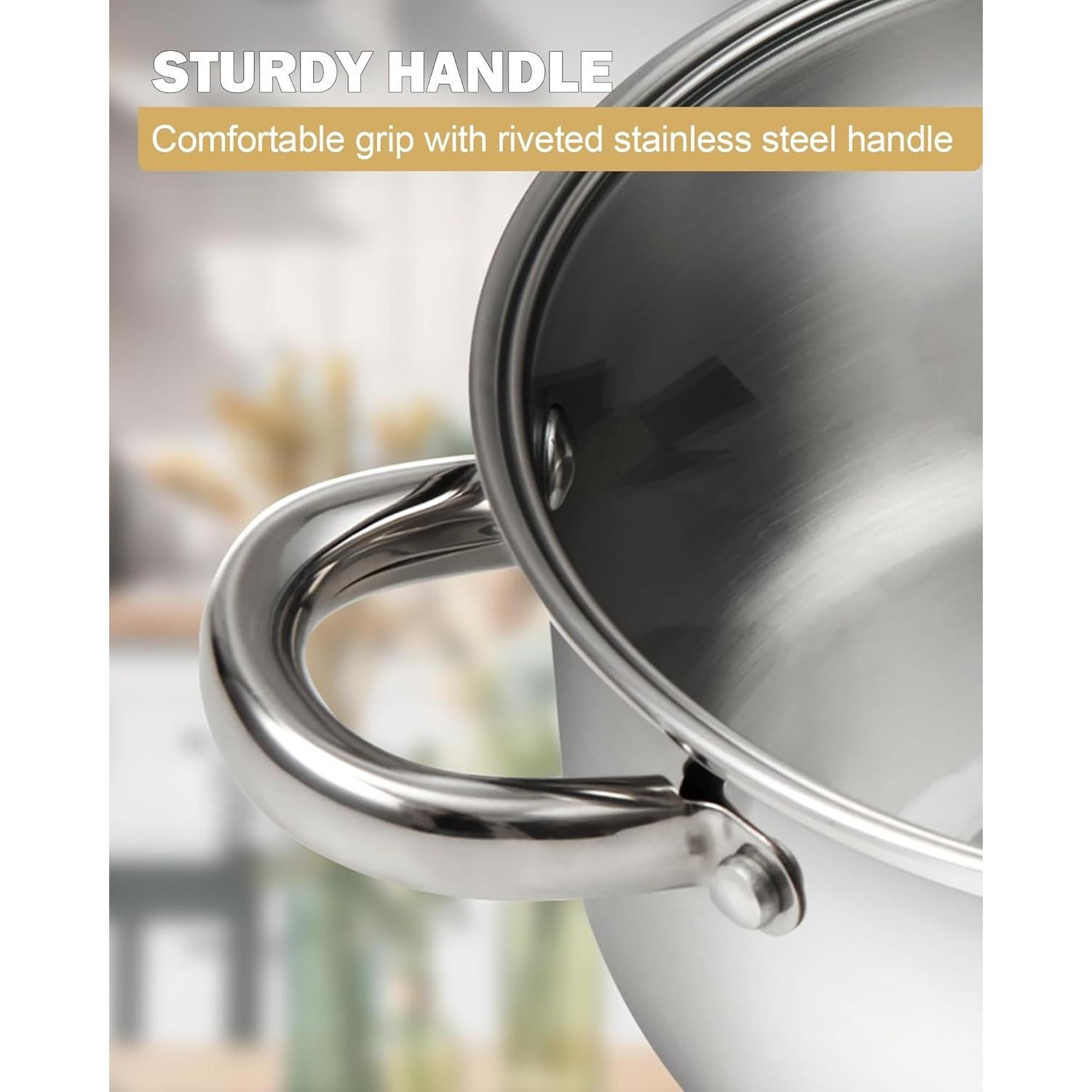 Set de Olla de Pasta 8 Litros Cook N Home 4 Piezas