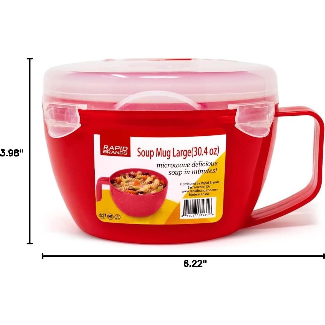 Taza de Sopa Rápida Rapid Brands 0.91 kg Microondas