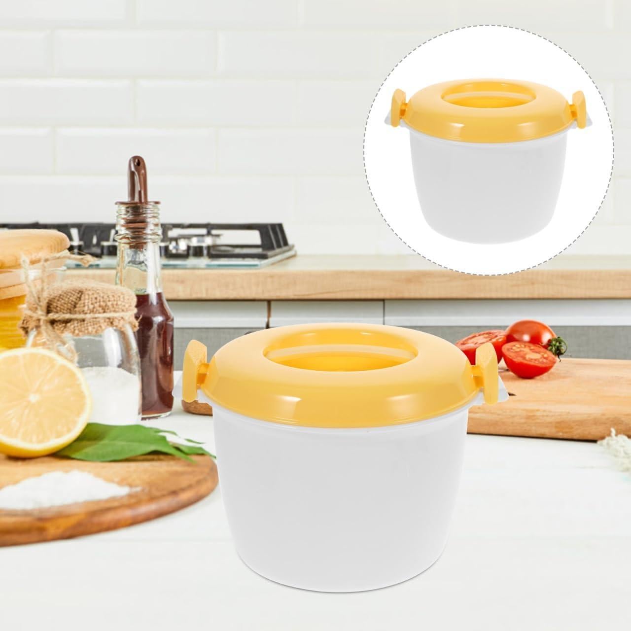 Cocinero de Arroz Microondas Hemoton 4 Tazas Azul Compacto