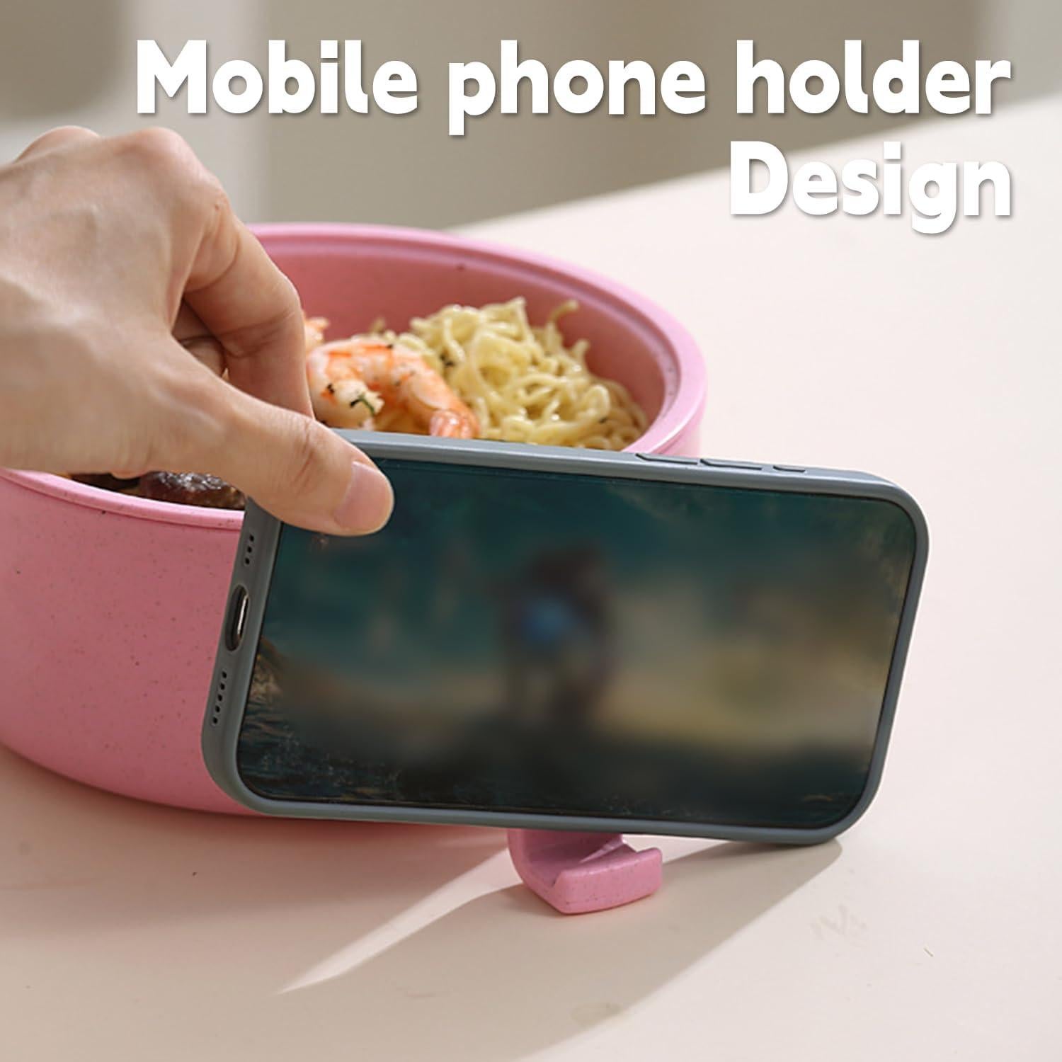 Tazón de Ramen IHVATO 820ml Microondas con Tapa y Mango