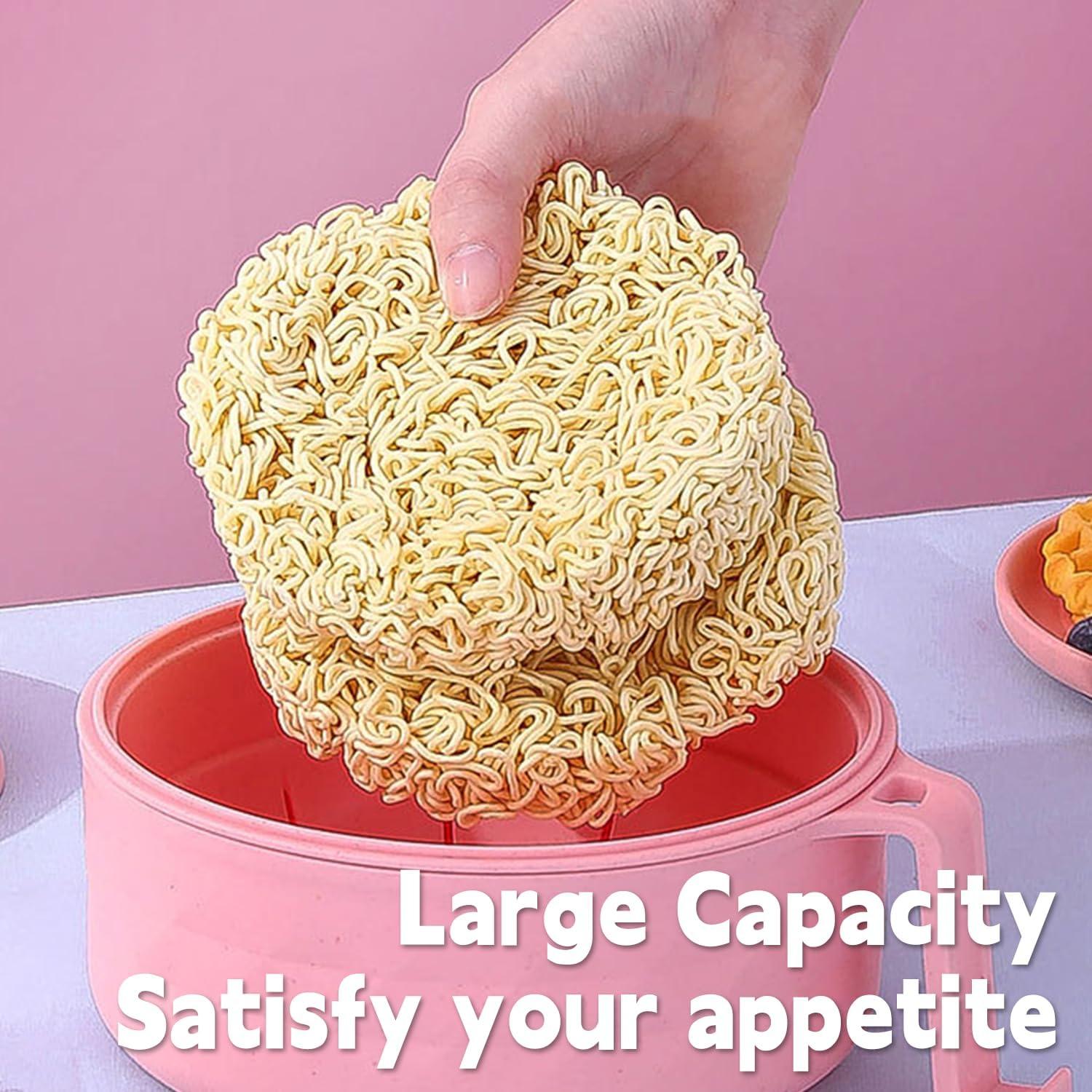 Tazón de Ramen IHVATO 820ml Microondas con Tapa y Mango