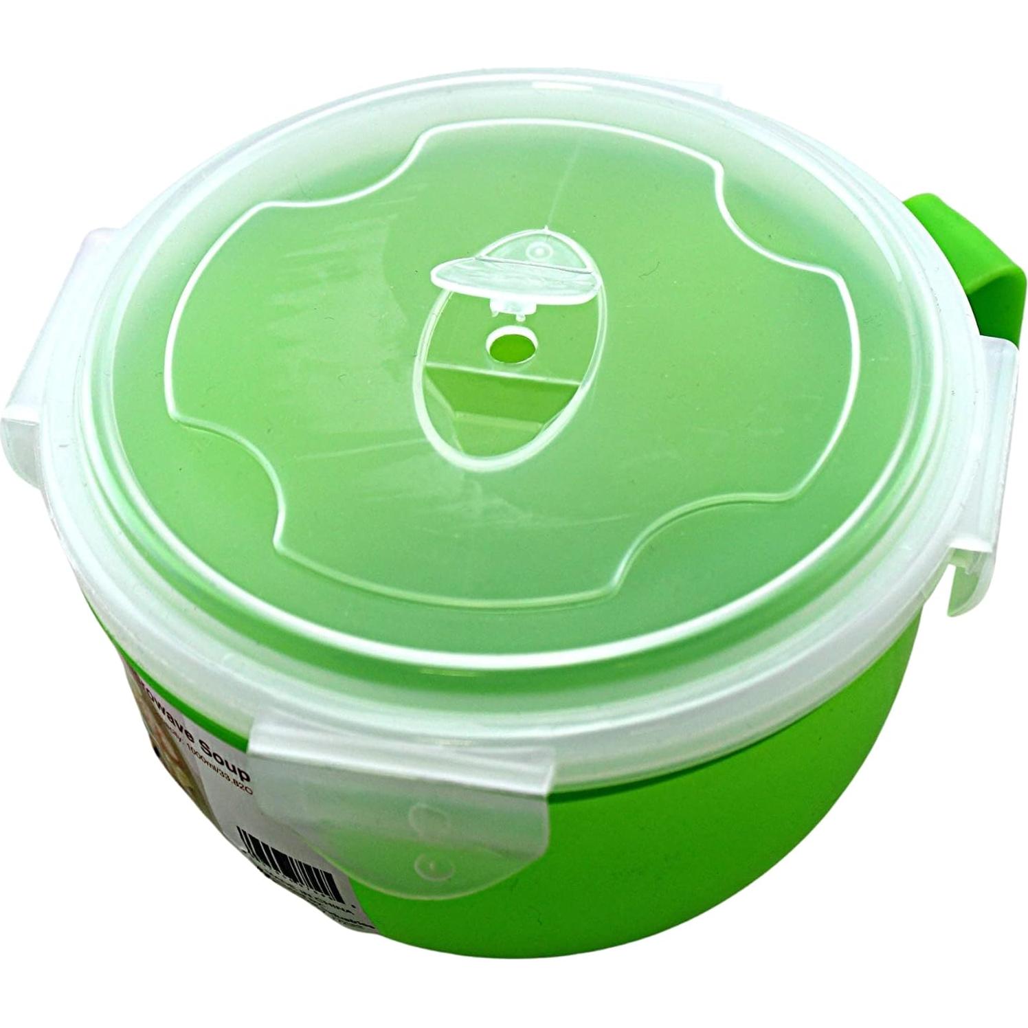 Tazón para sopa microondas Dependable 940 mL con tapa