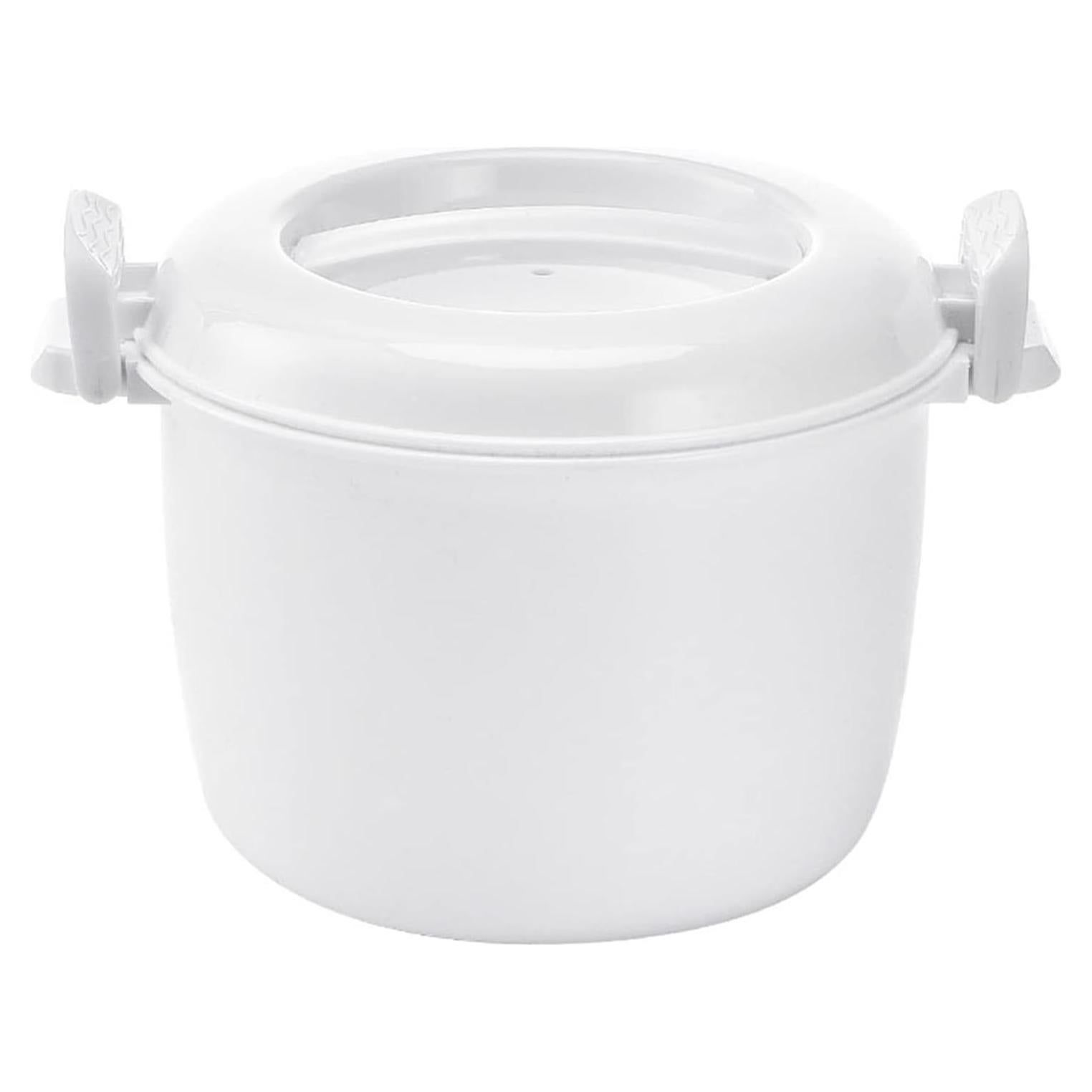 Olla de Arroz para Microondas DOITOOL 18x18x15cm Plástico Blanco
