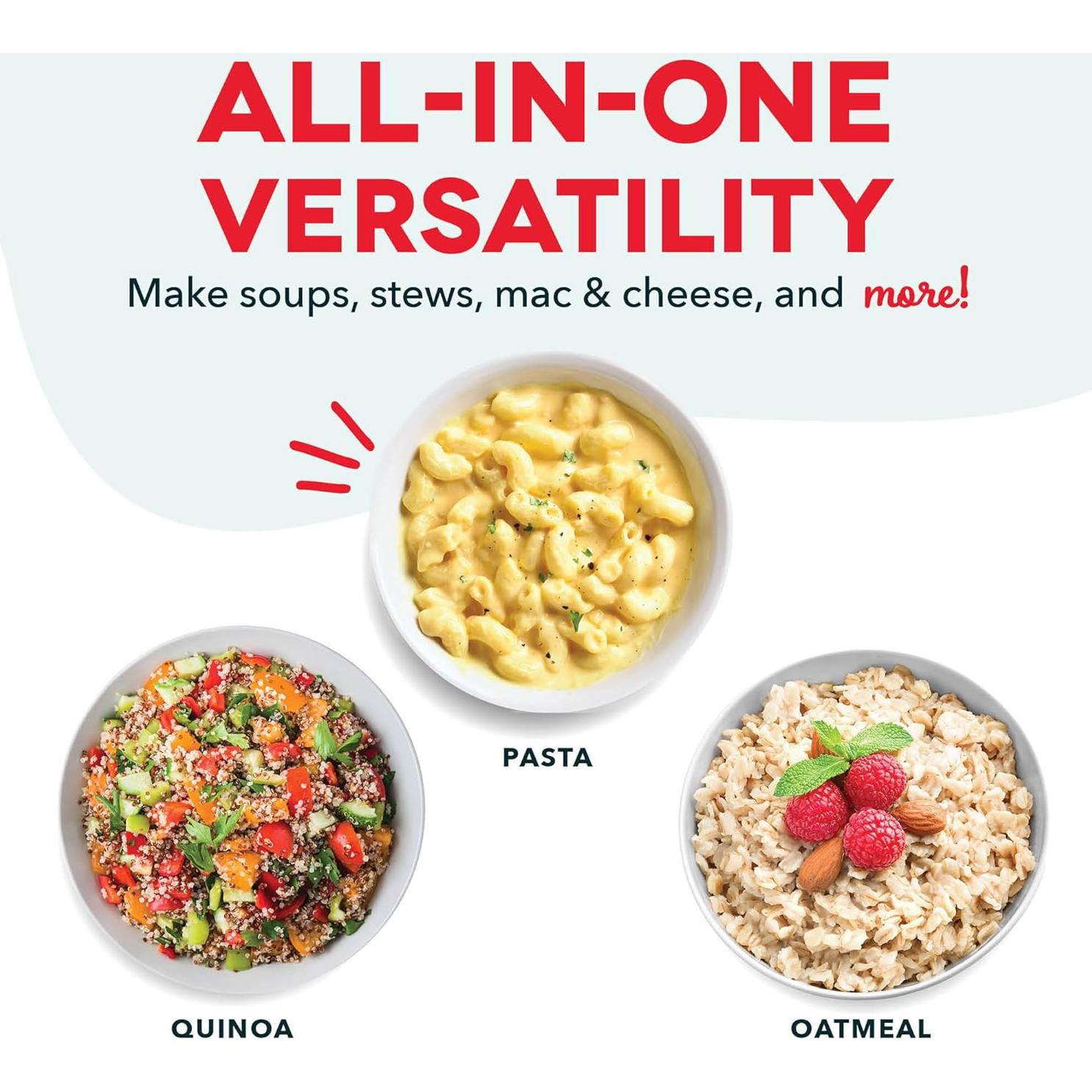 Cocedor de Arroz Mini DASH 2 Tazas Antiadherente Rojo