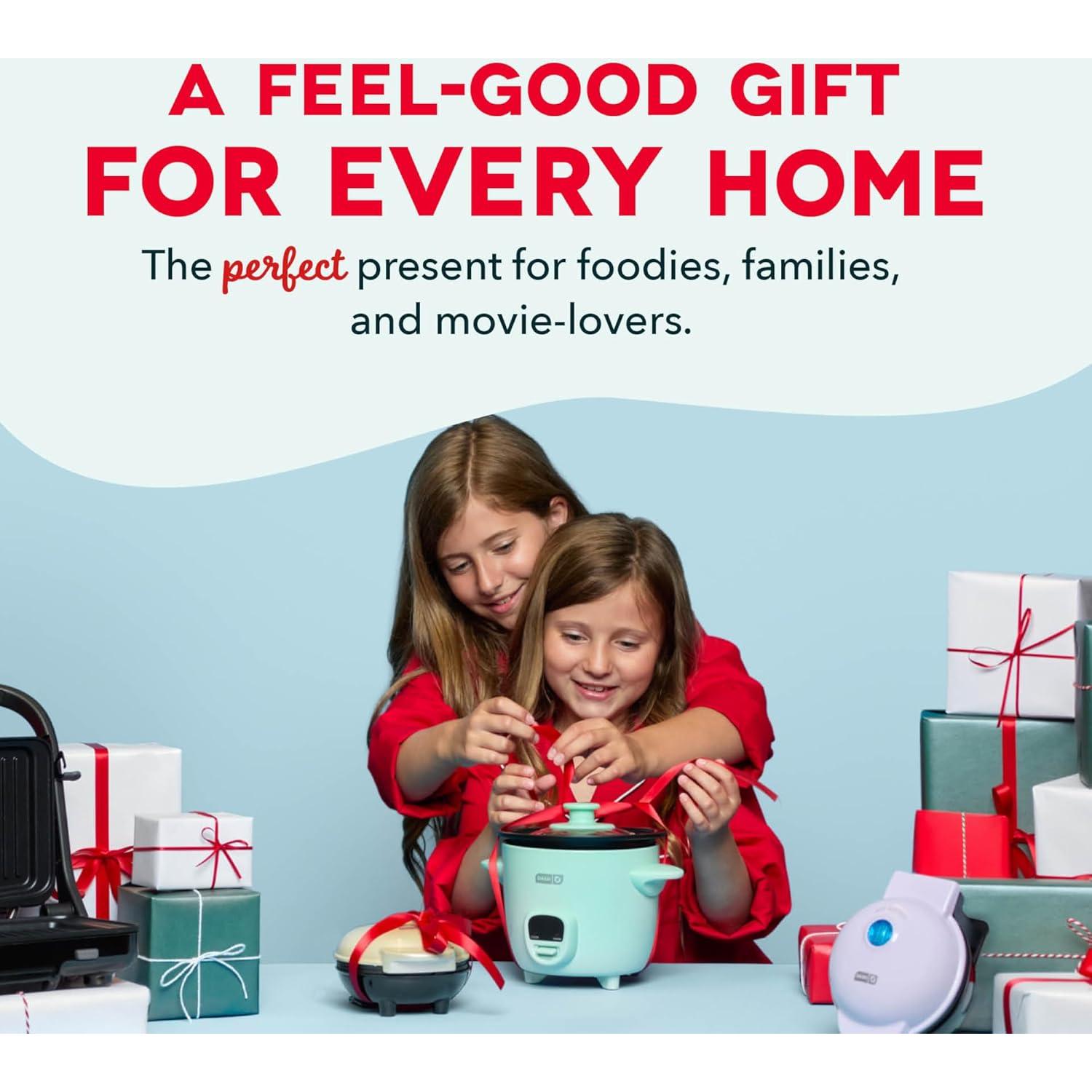 Cocedor de Arroz Mini DASH 2 Tazas Antiadherente Rojo