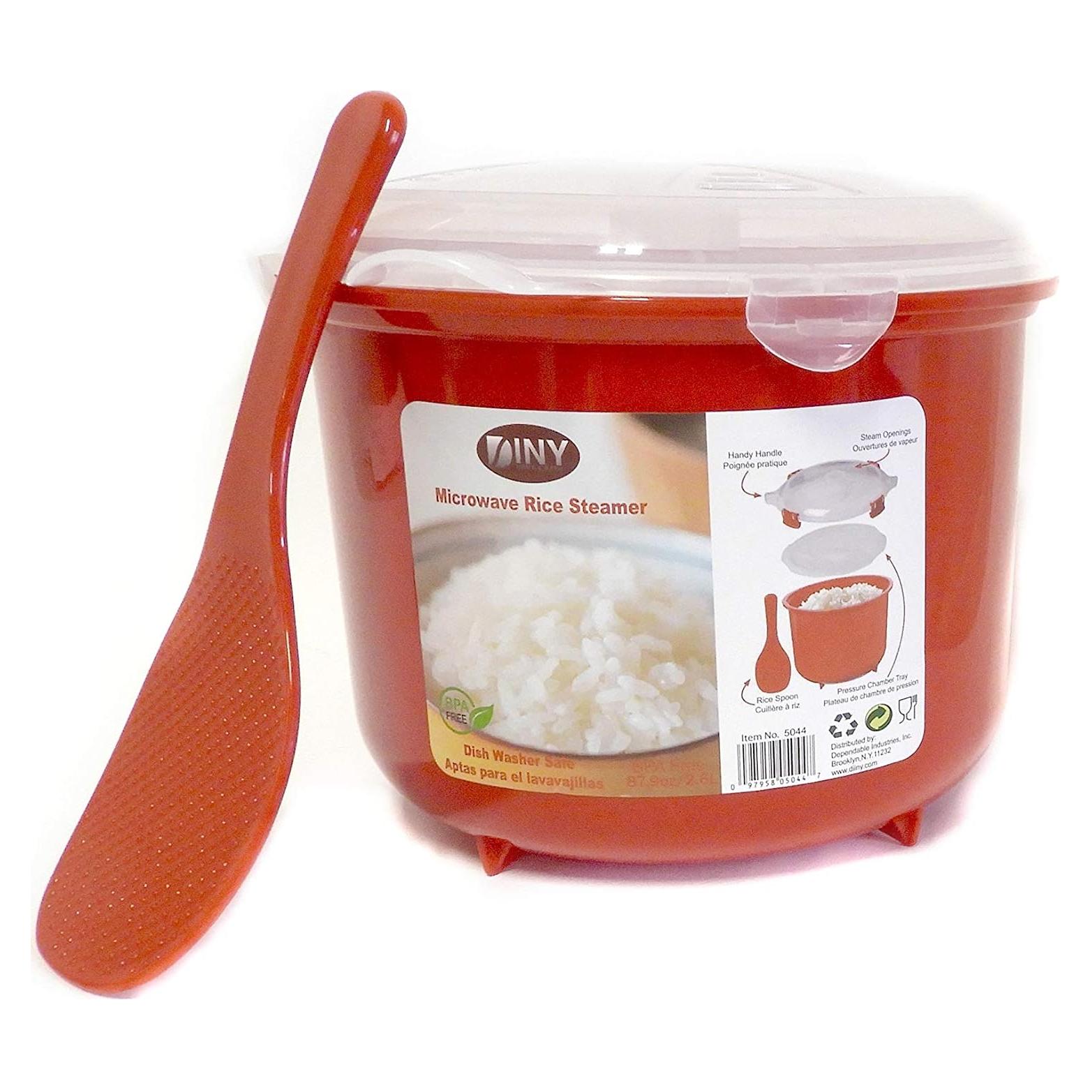 Cocinero de Arroz al Vapor Hogar y Estilo 2.6L Rojo BPA Free