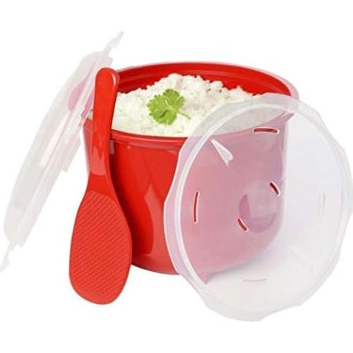 Cocinero de Arroz al Vapor Hogar y Estilo 2.6L Rojo BPA Free