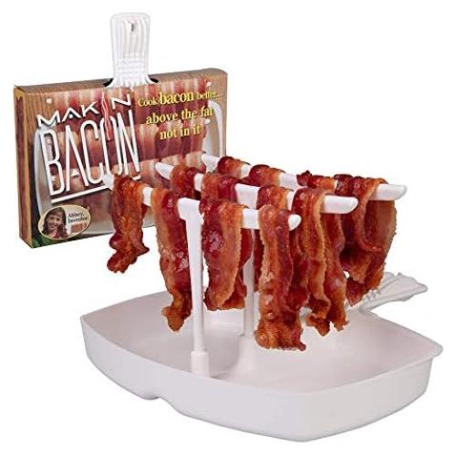 Plato para Cocinar Tocino en Microondas Makin Bacon 23x22 cm