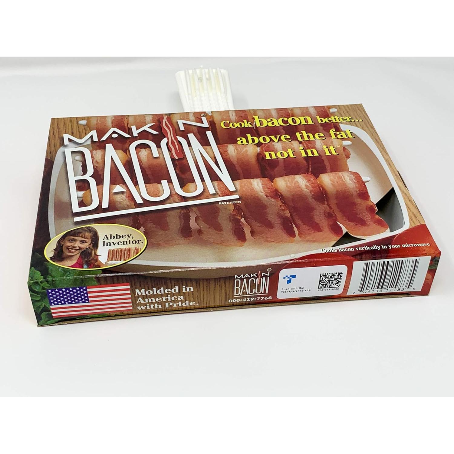 Plato para Cocinar Tocino en Microondas Makin Bacon 23x22 cm