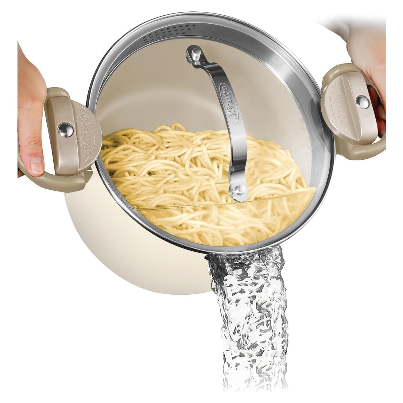 Olla Multifuncional GOTHAM STEEL 5 Qt Cerámica Antiadherente