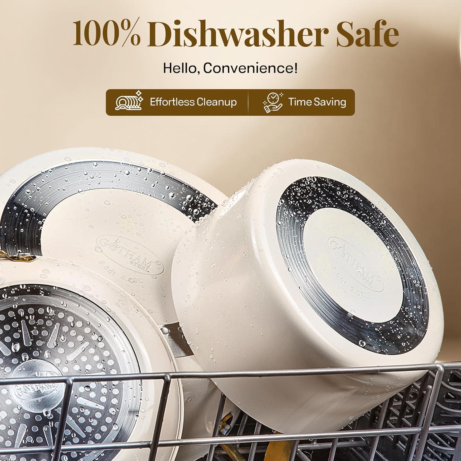 Olla Multifuncional GOTHAM STEEL 5 Qt Cerámica Antiadherente