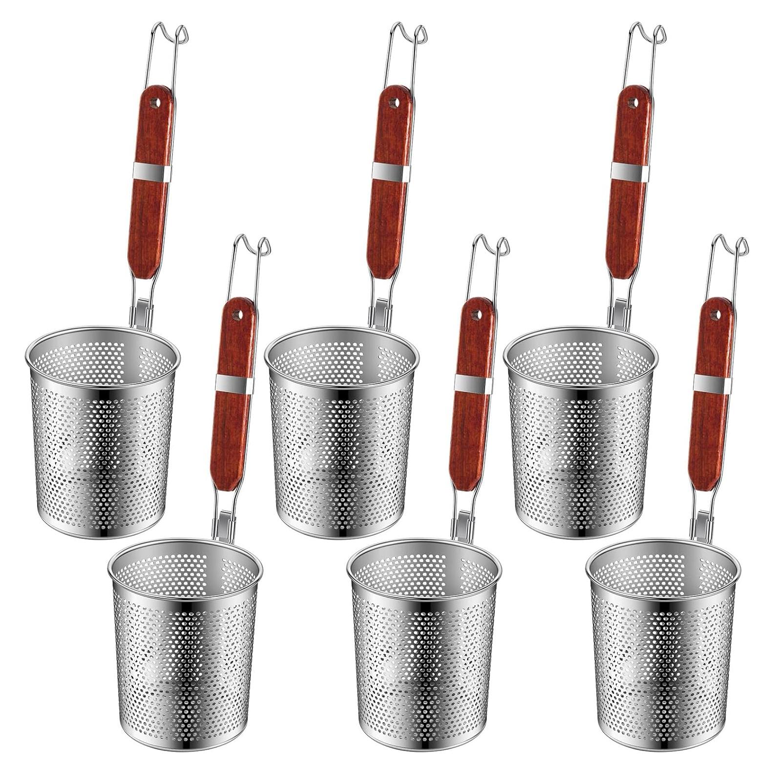 Olla de Pasta Tessco 6 Pcs Acero Inoxidable 13,21 cm