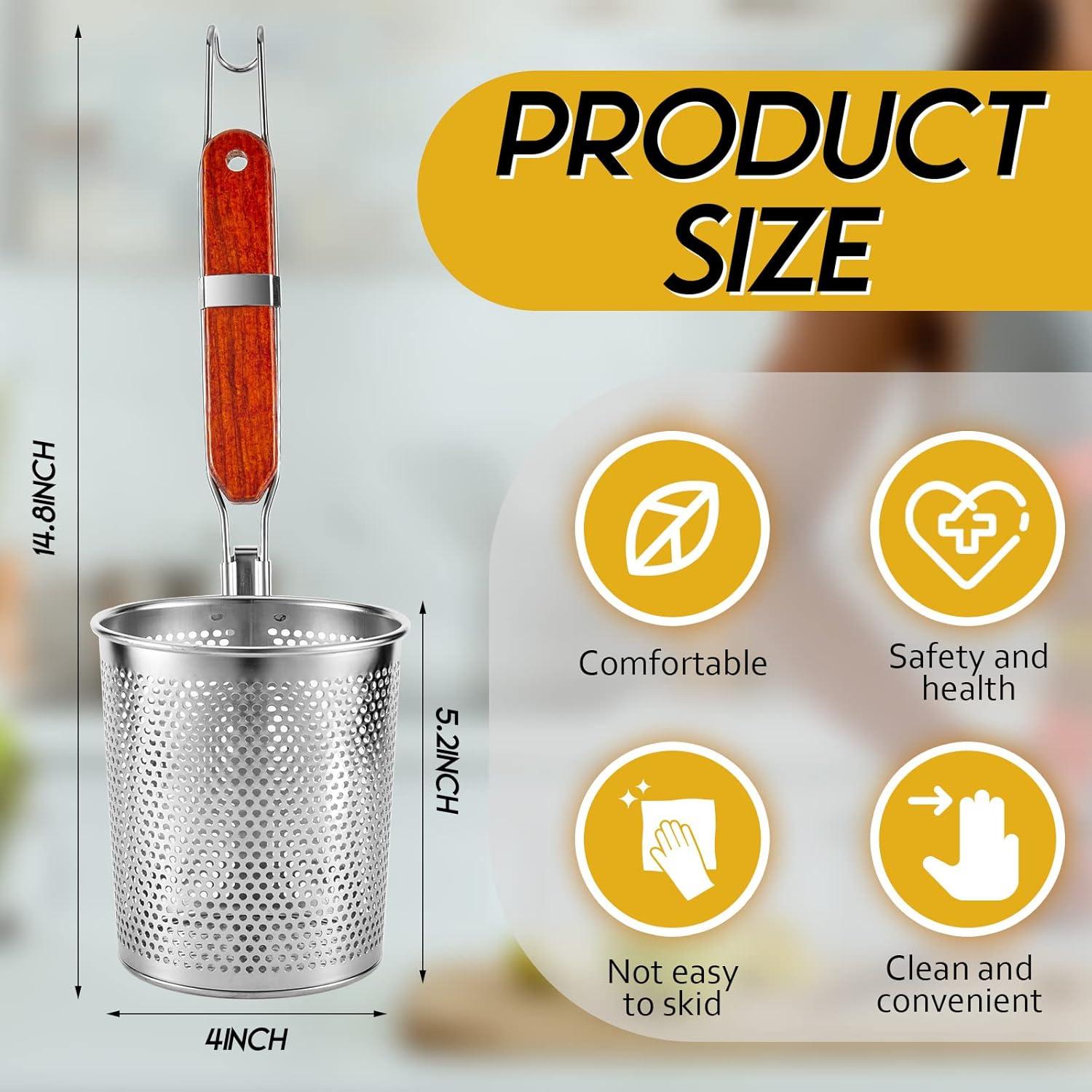 Olla de Pasta Tessco 6 Pcs Acero Inoxidable 13,21 cm