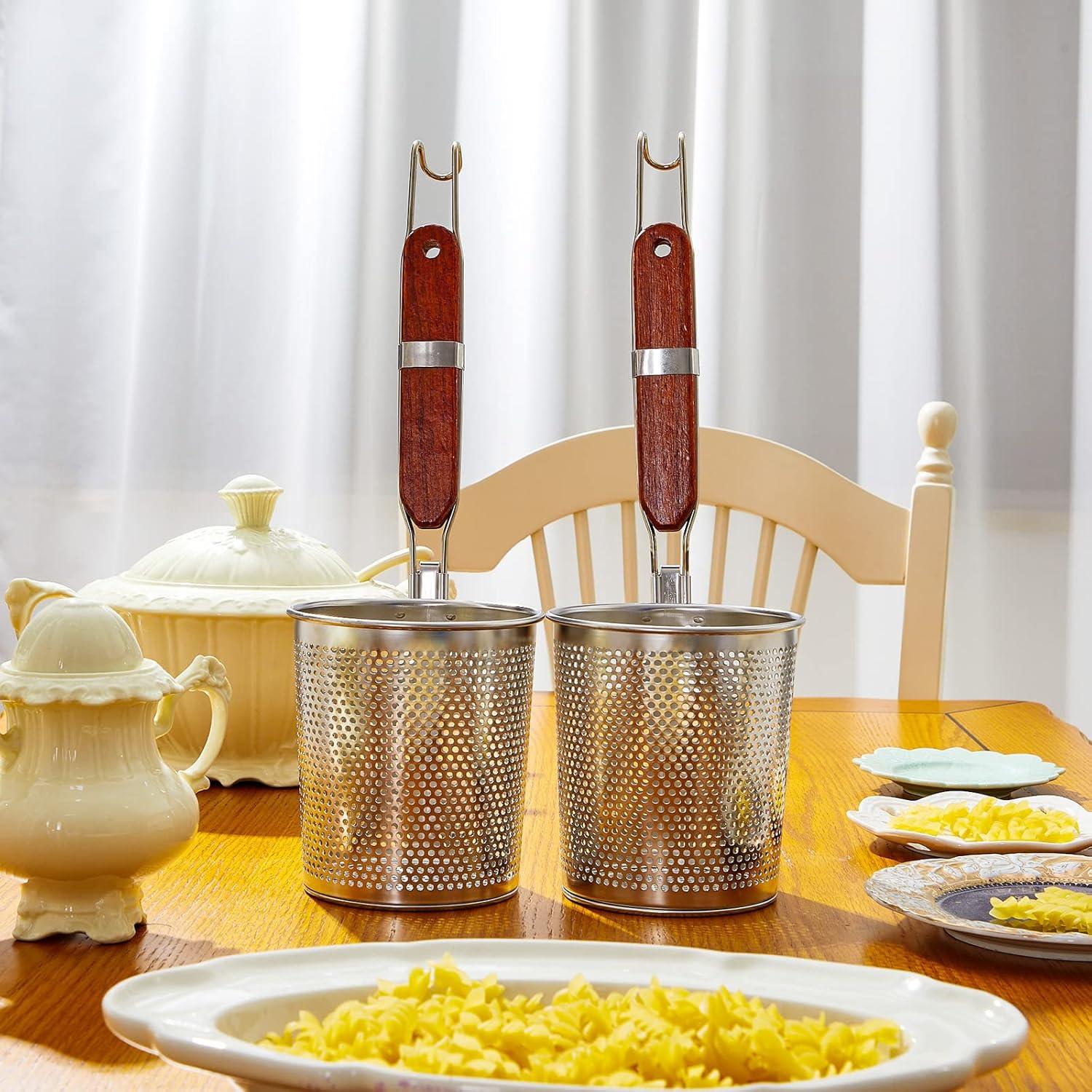 Olla de Pasta Tessco 6 Pcs Acero Inoxidable 13,21 cm