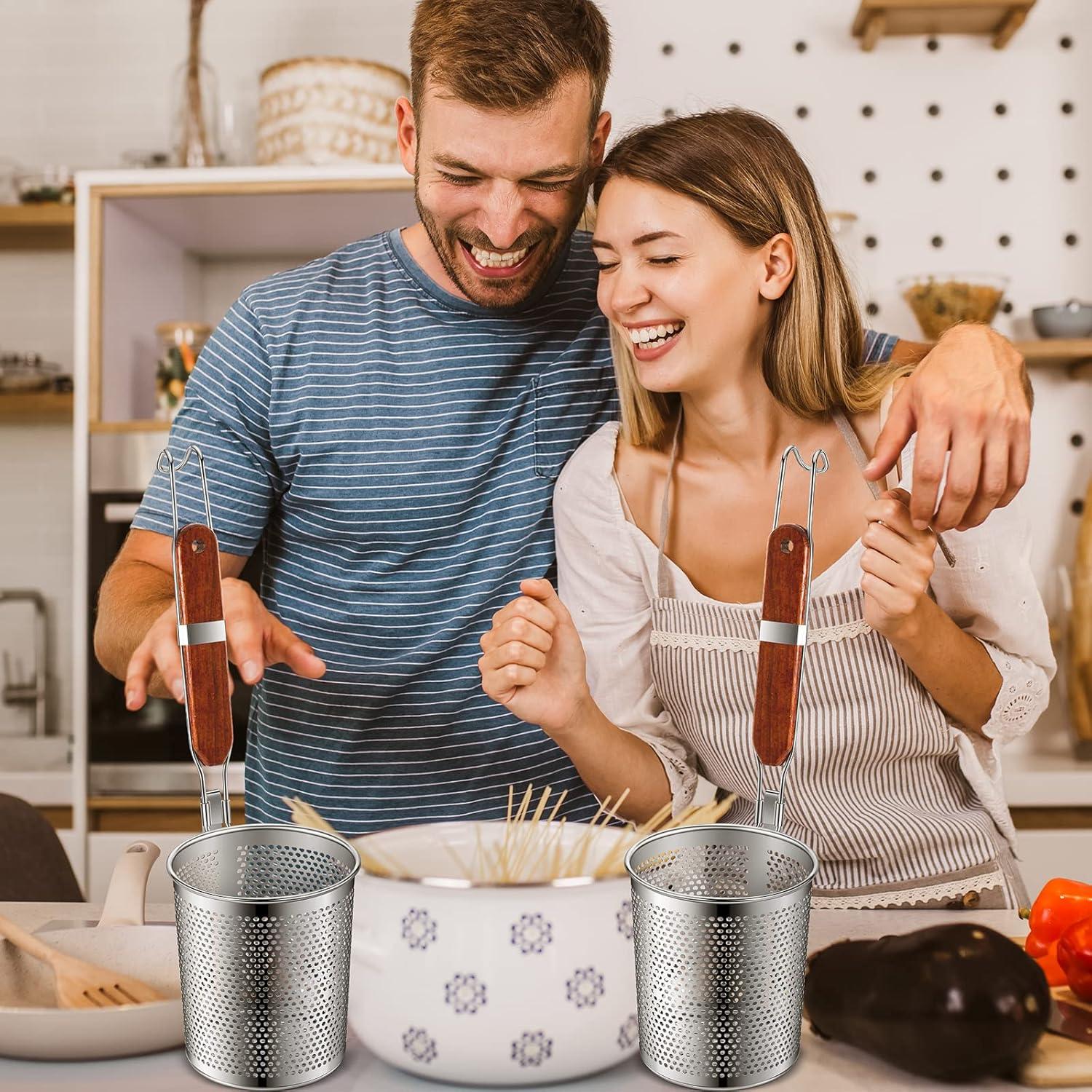 Olla de Pasta Tessco 6 Pcs Acero Inoxidable 13,21 cm