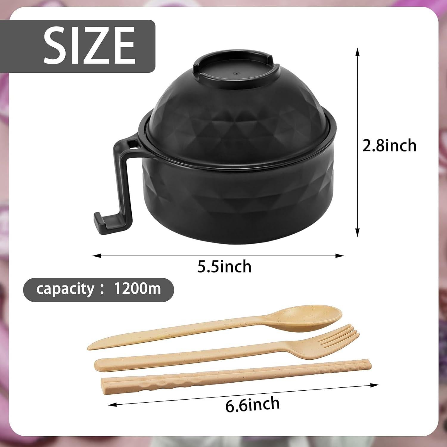 Juego de 8 Tazones de Ramen Romooa 33 oz Microondas