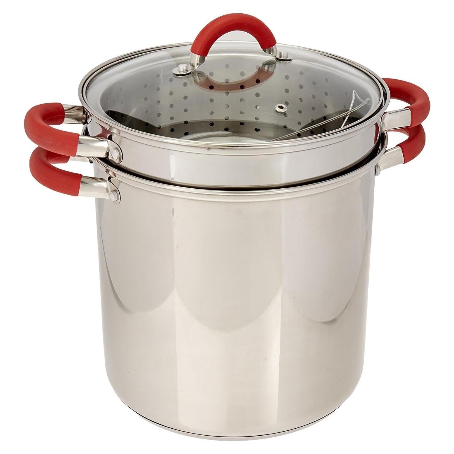 Cocinero Multifuncional ExcelSteel 8 Qt Acero Inoxidable