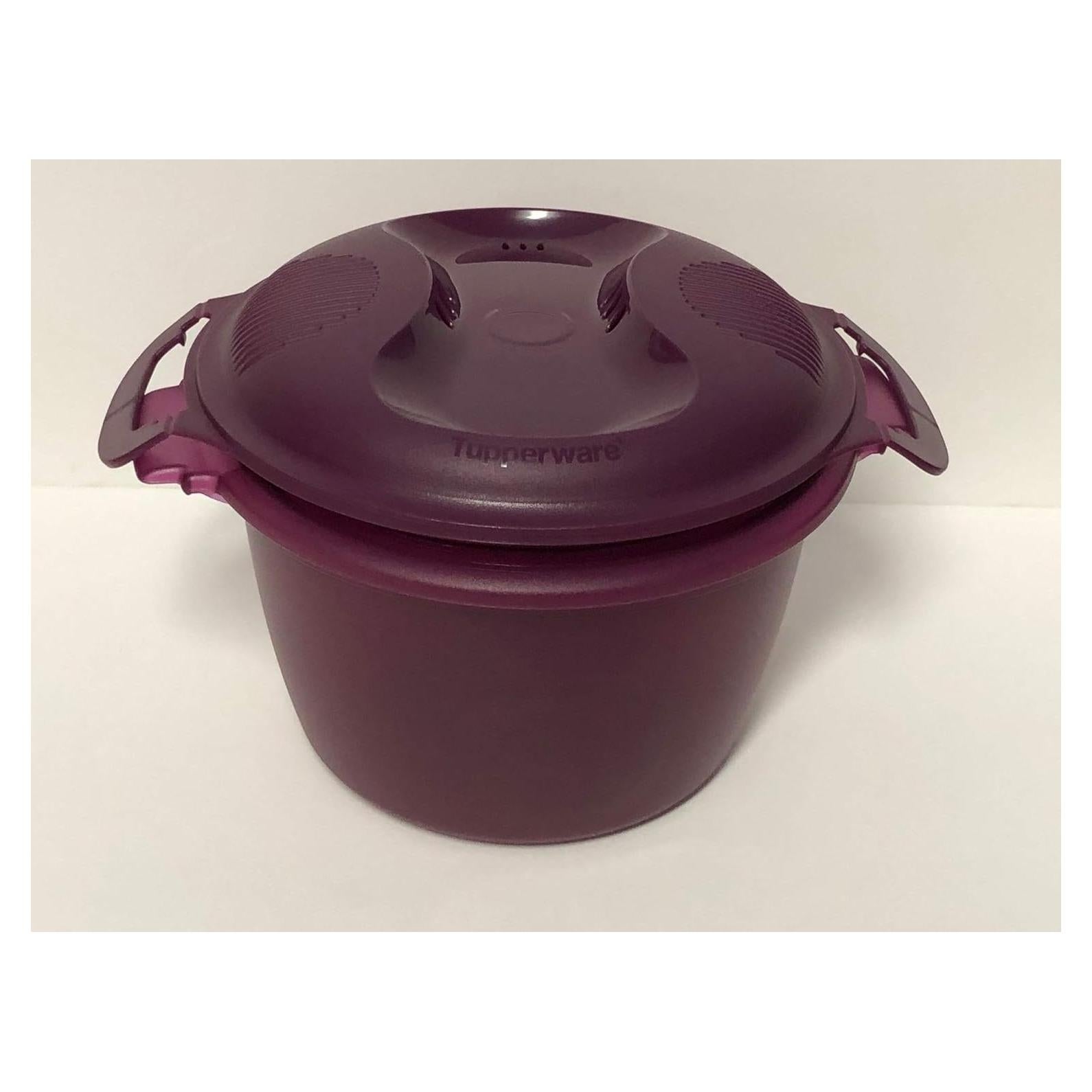 Olla de arroz para microondas Tupperware 2.2L Púrpura