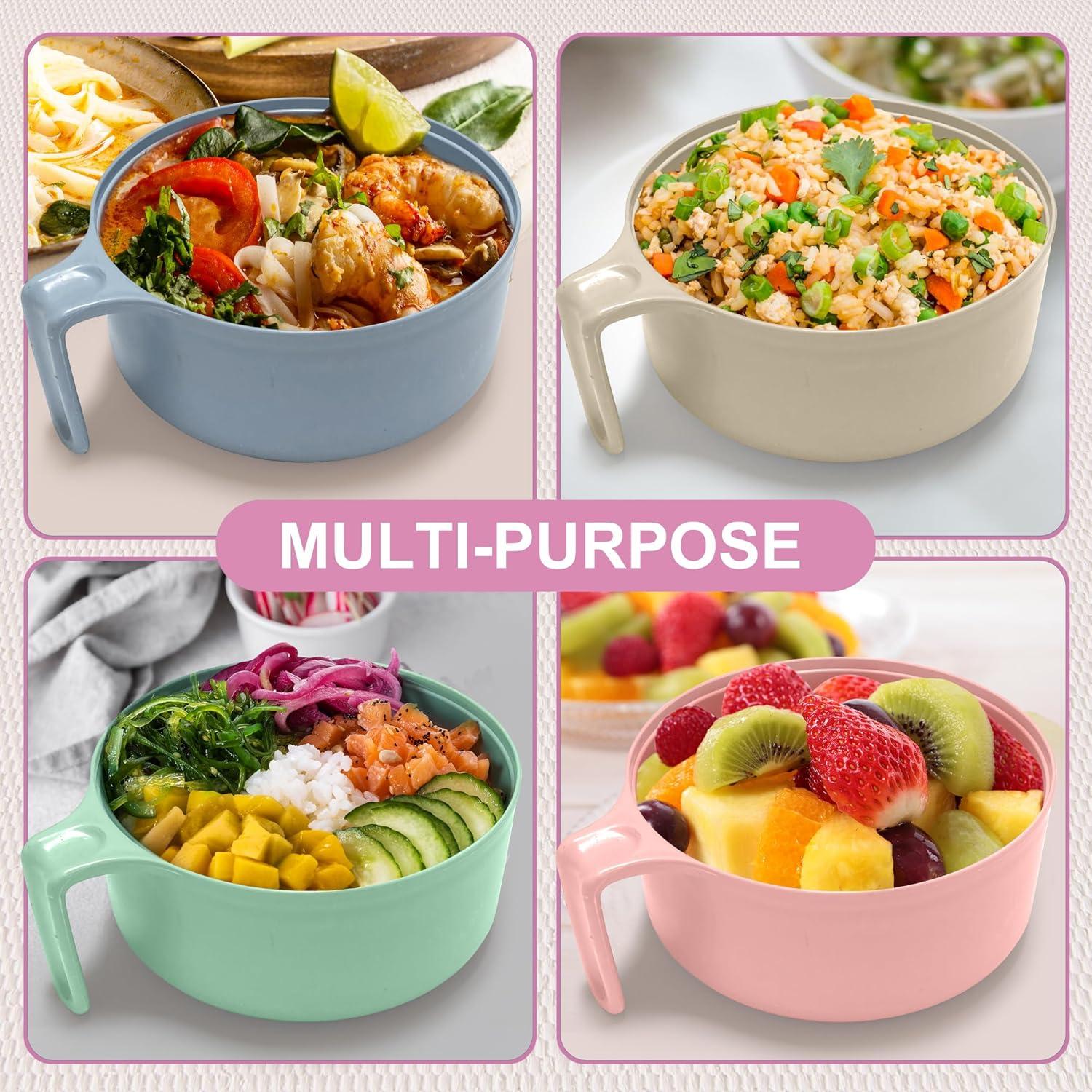 Tazón de Ramen Souper Duper Rosa 828 ml Apto Microondas