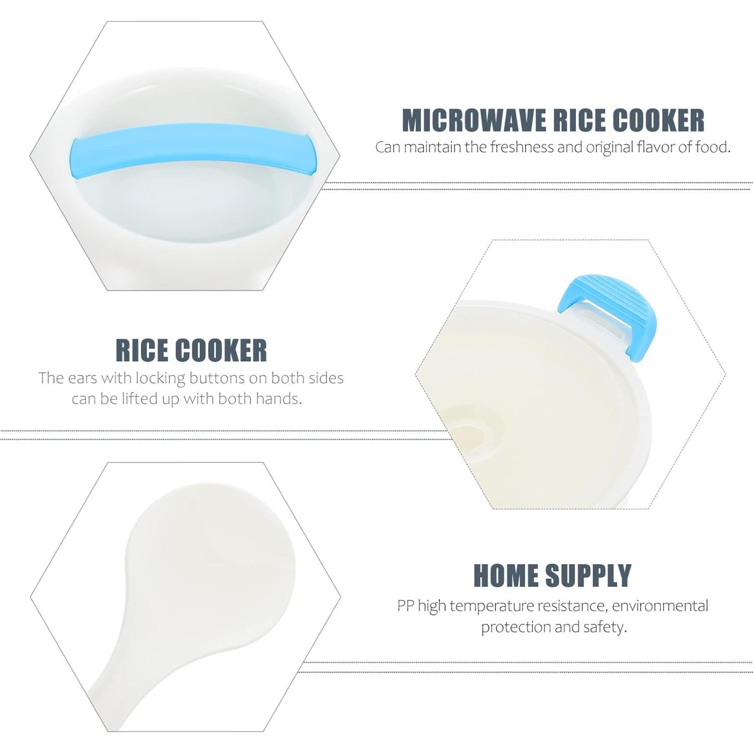 Vaporera Multifuncional UPKOCH 1.8L para Microondas 20cm