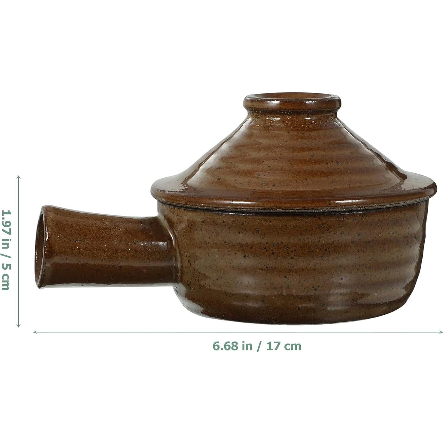 Olla de Cerámica Tofficu 0.71 kg con Tapa para Microondas