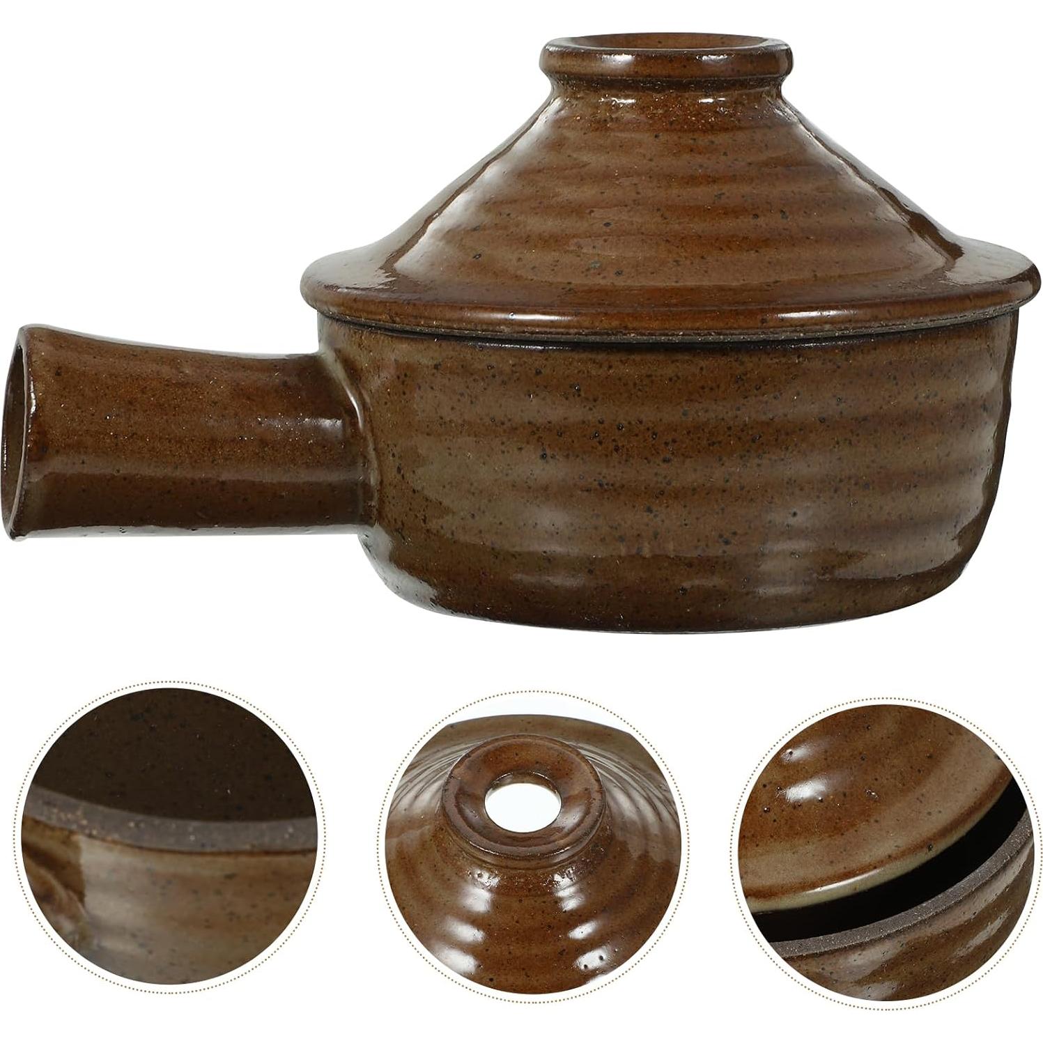 Olla de Cerámica Tofficu 0.71 kg con Tapa para Microondas