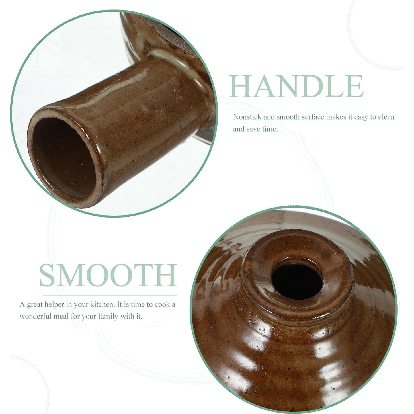 Olla de Cerámica Tofficu 0.71 kg con Tapa para Microondas