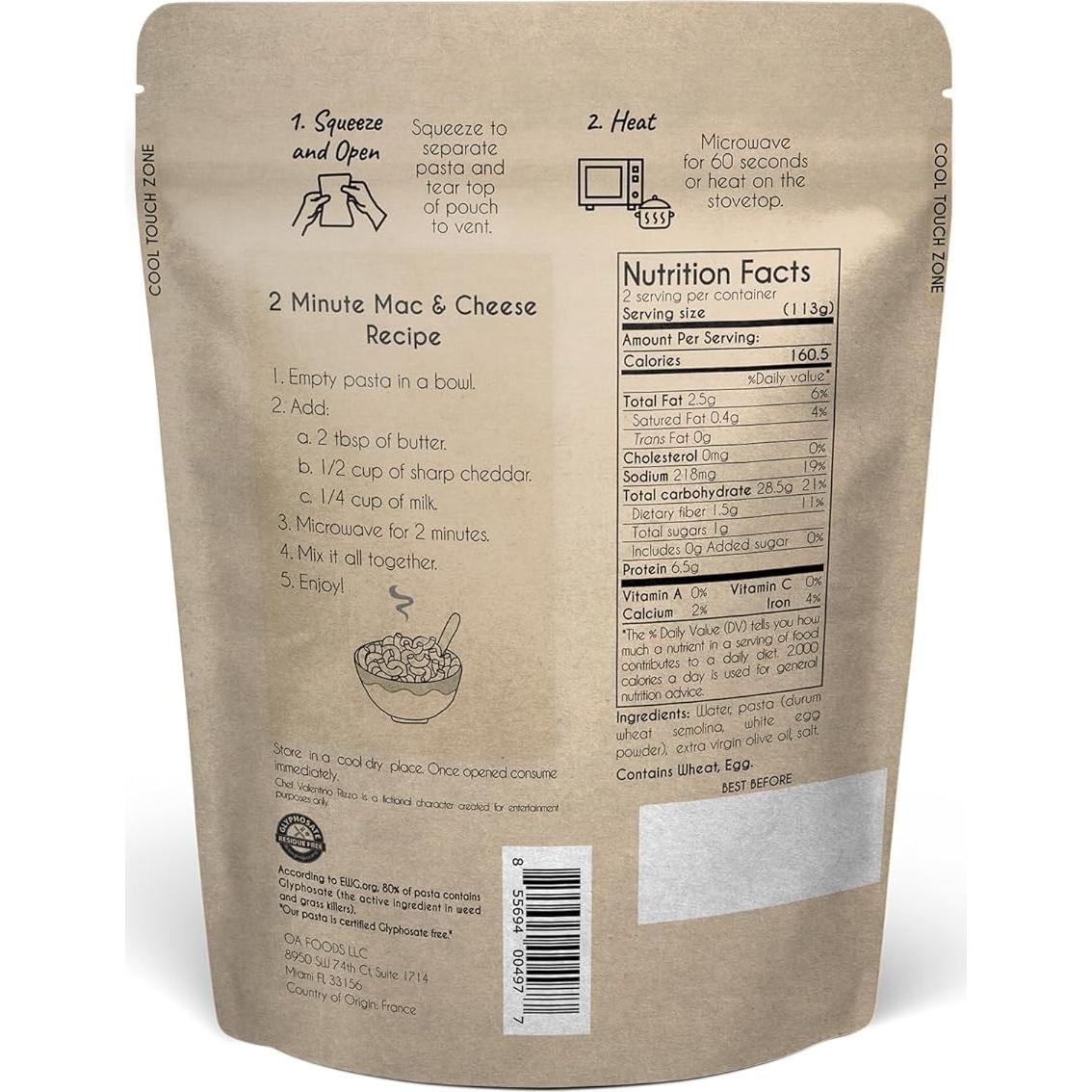 Pasta lista para comer Greenfit 6x227g codo gourmet