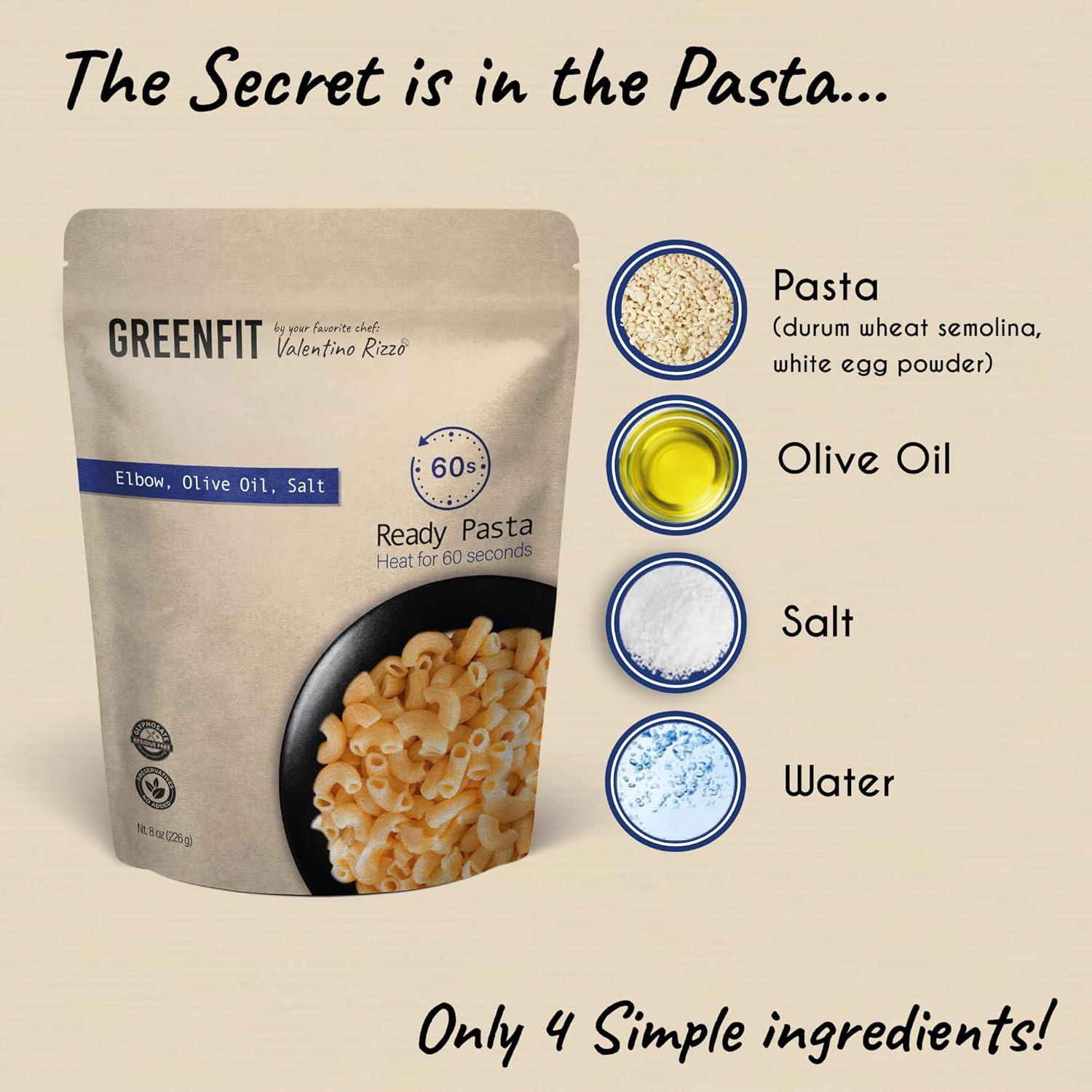 Pasta lista para comer Greenfit 6x227g codo gourmet