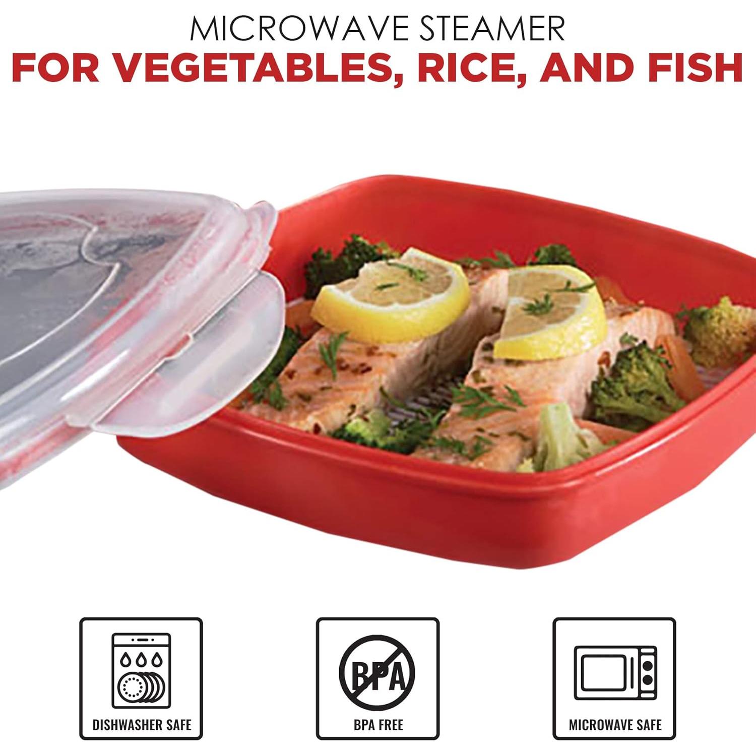 Vaporera de Microondas EXULTIMATE para Verduras y Arroz 414g