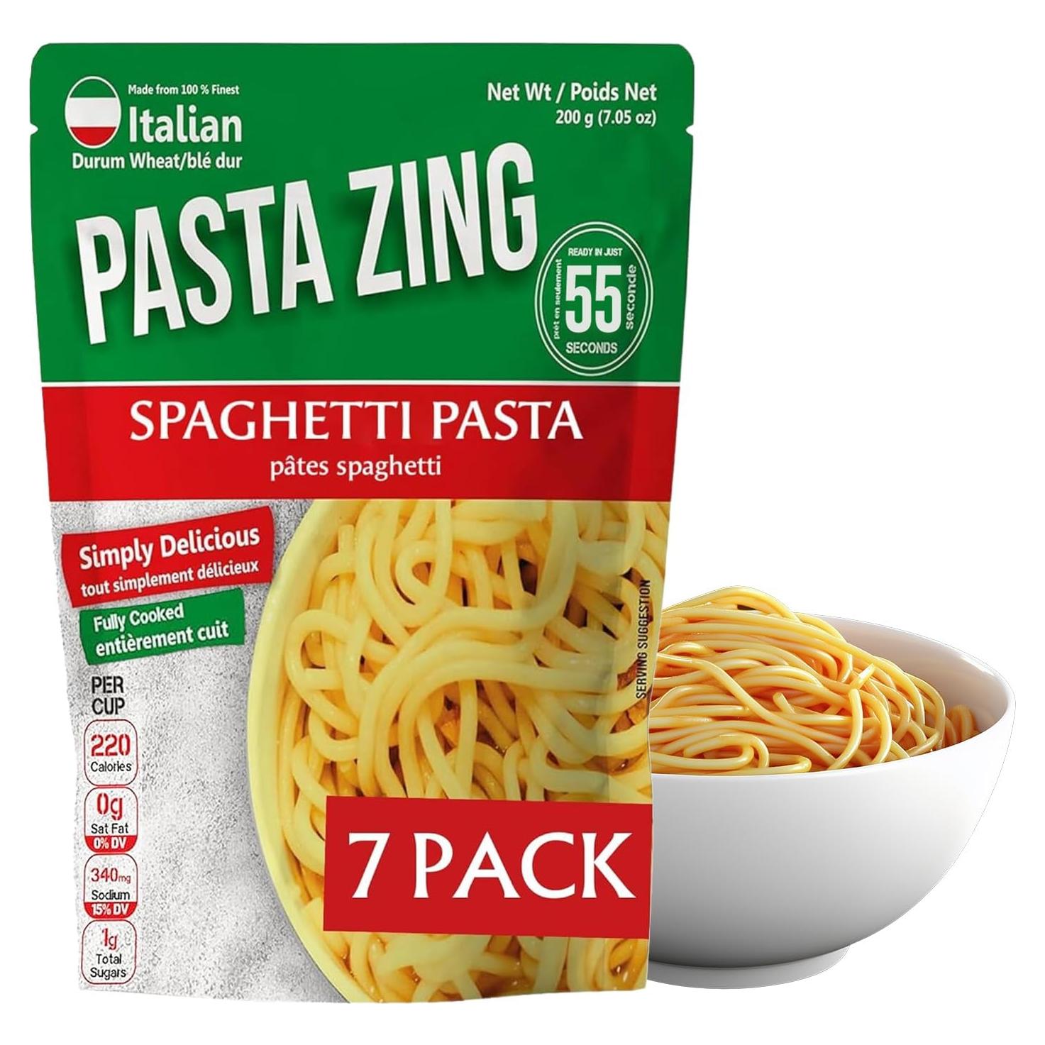 Pasta Zing Espagueti 100% Trigo Duro Italiano 200g