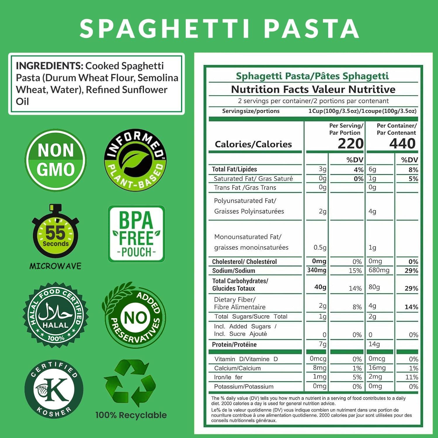 Pasta Zing Espagueti 100% Trigo Duro Italiano 200g