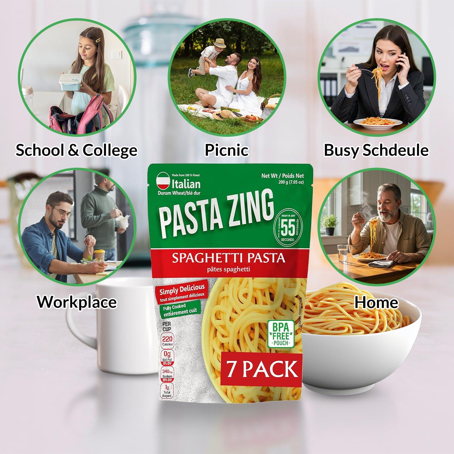 Pasta Zing Espagueti 100% Trigo Duro Italiano 200g