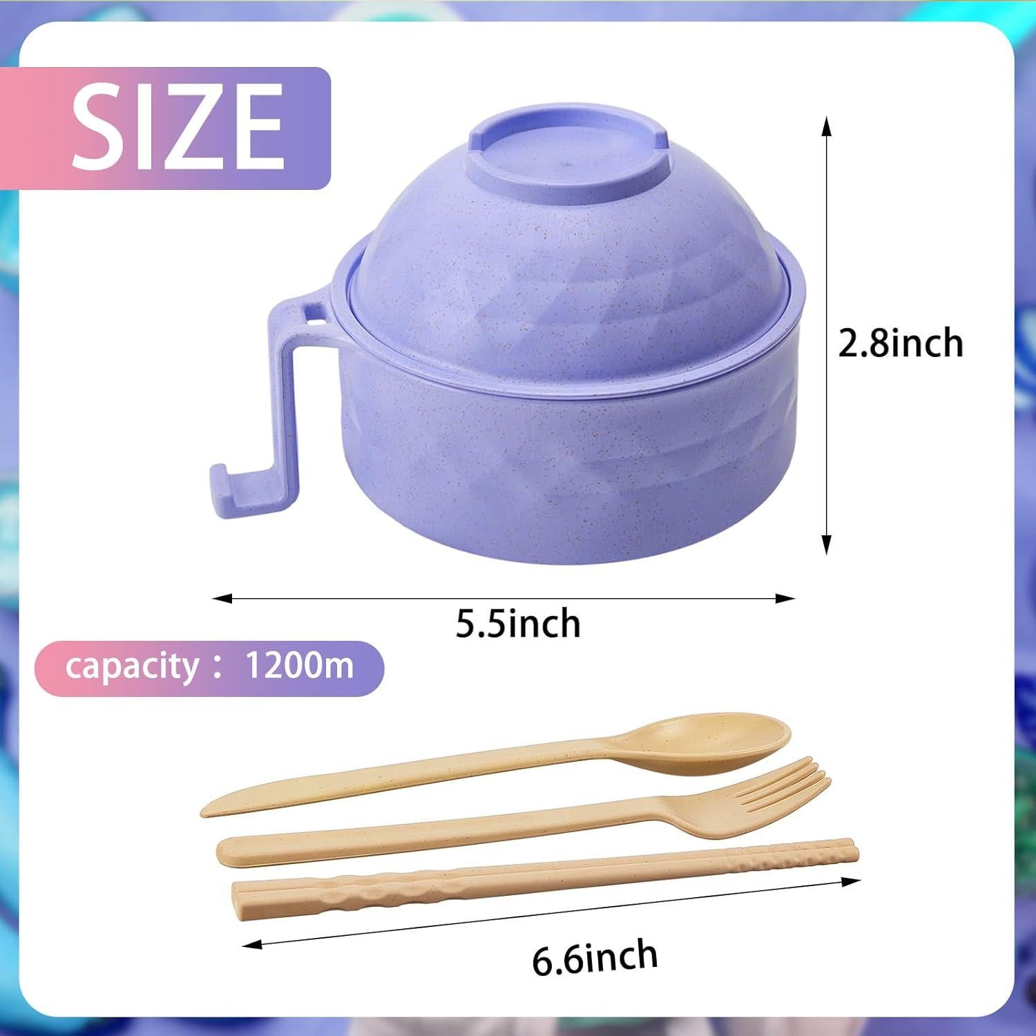 Juego de 6 Tazones de Ramen Romooa 33 oz Apto Microondas