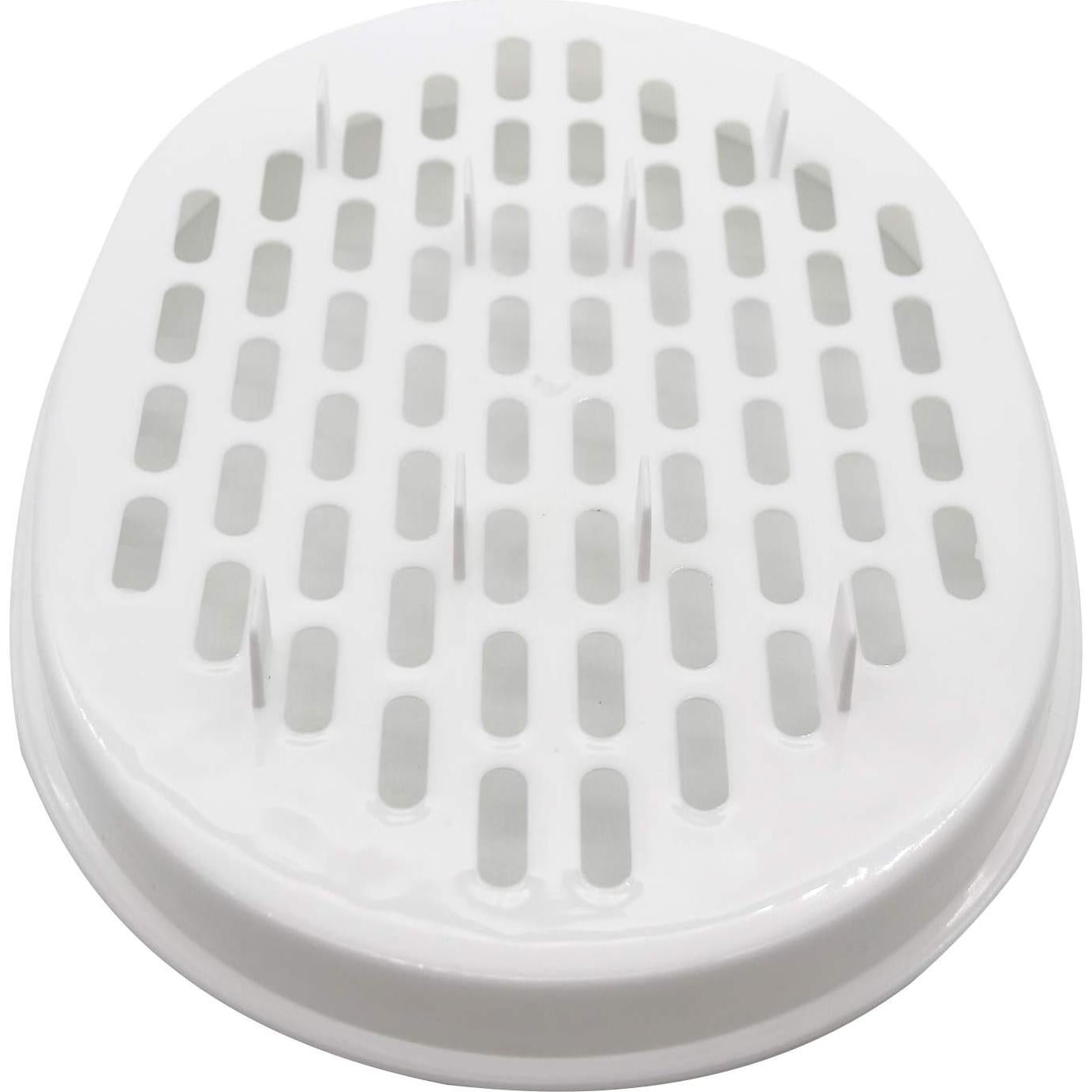 1-Tier Microwave Steamer Heating Steamer for Home Kitchen White (Oval)